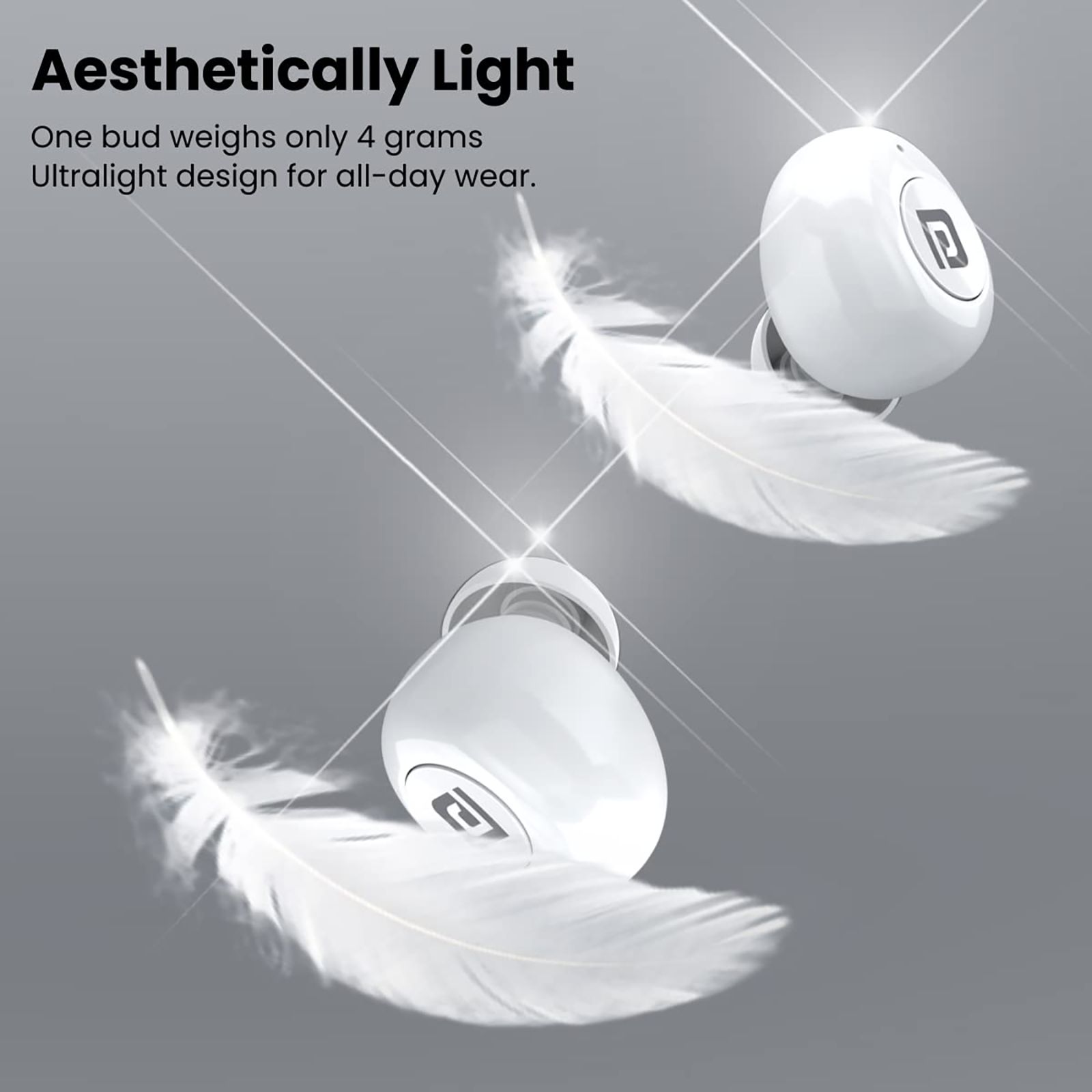 PORTRONICS Harmonics Twins S3 POR 1651 TWS Earbuds (IPX4 Water Resistant, Up to 20 Hours Playtime, White) PORTRONICS Harmonics Twins S3 POR 1651 TWS Earbuds (IPX4 Water Resistant, Up to 20 Hours Playtime, White)_11