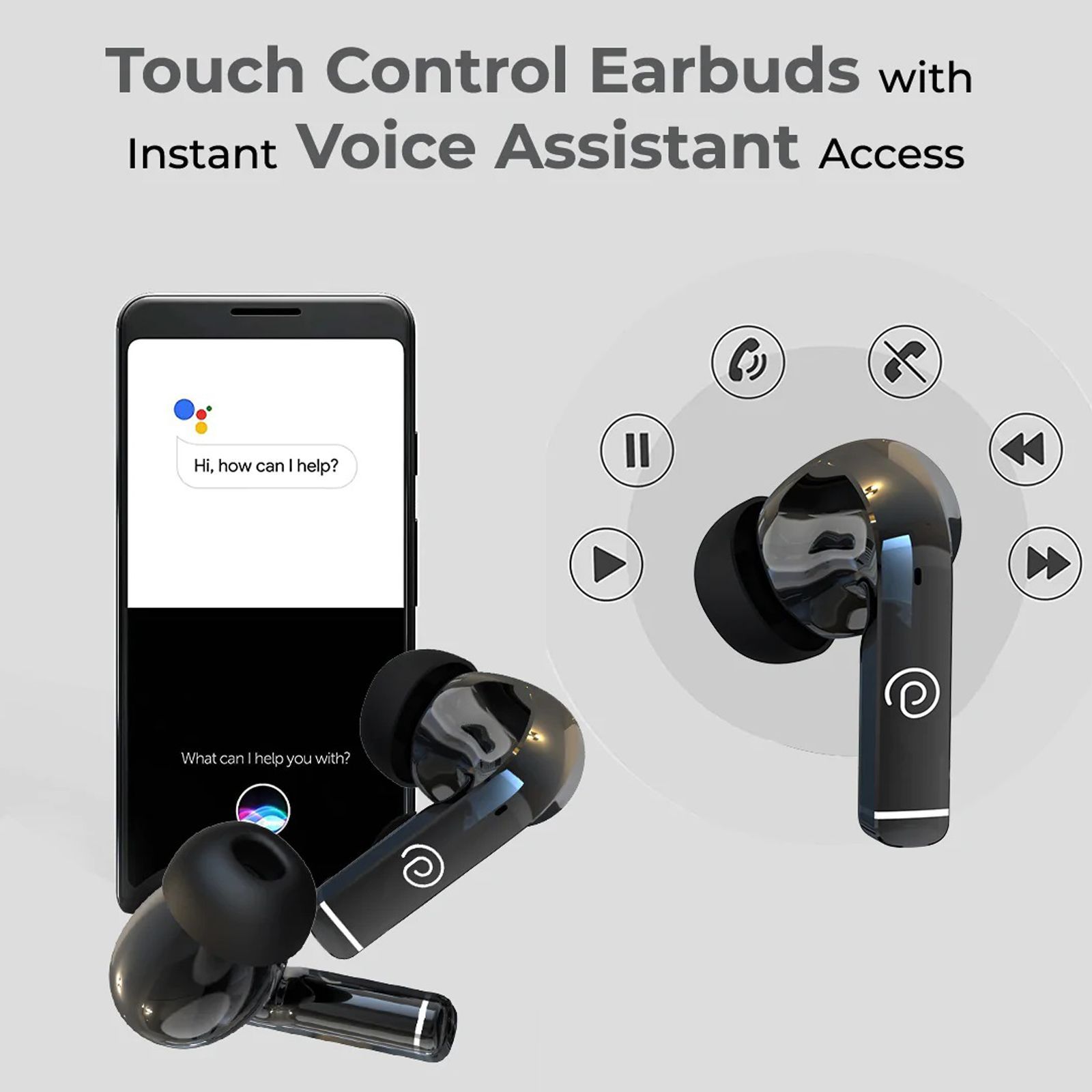 pTron Basspods P81 Pro TWS Earbuds with Environmental Noise Cancellation (IPX4 Water Resistant, Deep Bass, Black)_5