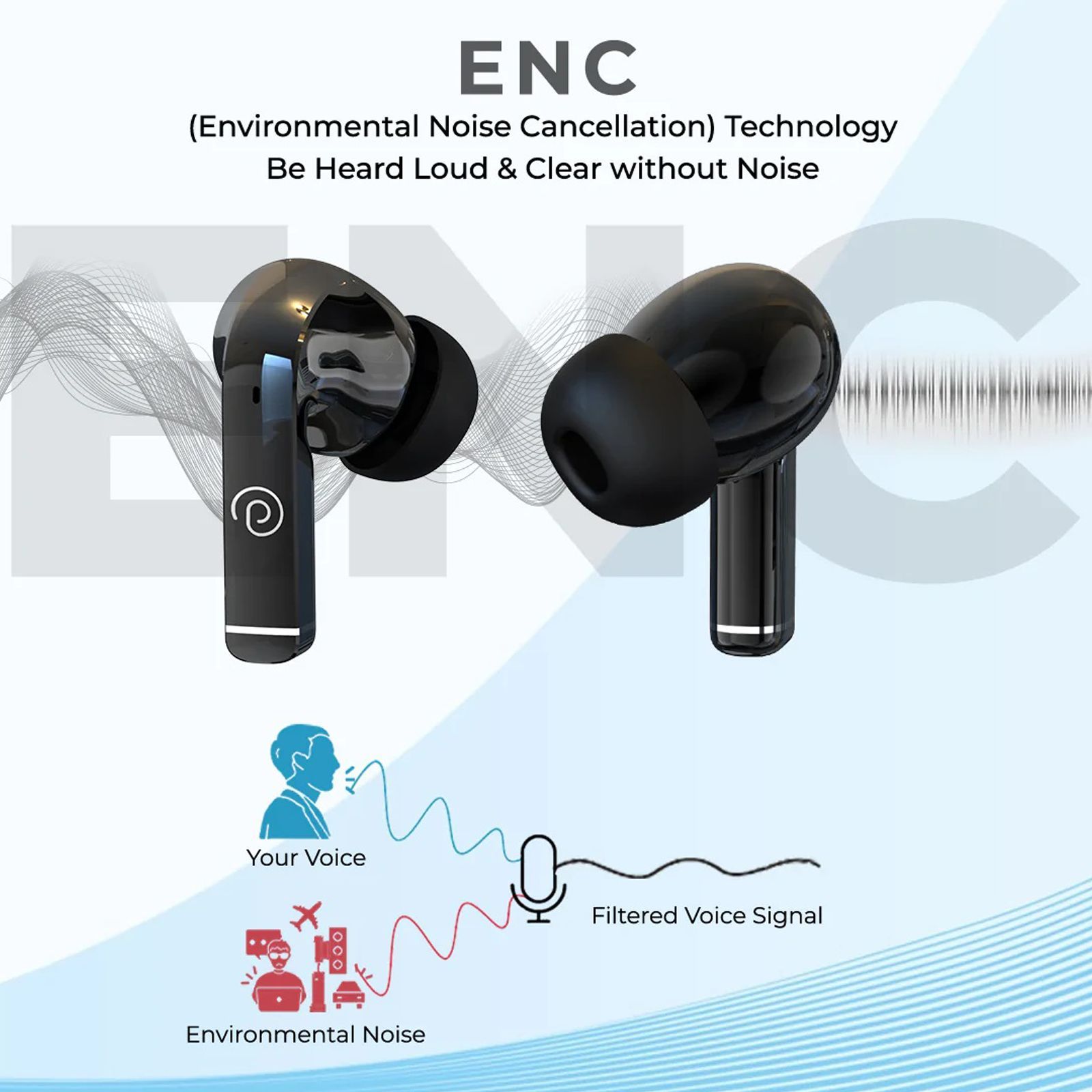 pTron Basspods P81 Pro TWS Earbuds with Environmental Noise Cancellation (IPX4 Water Resistant, Deep Bass, Black)_6