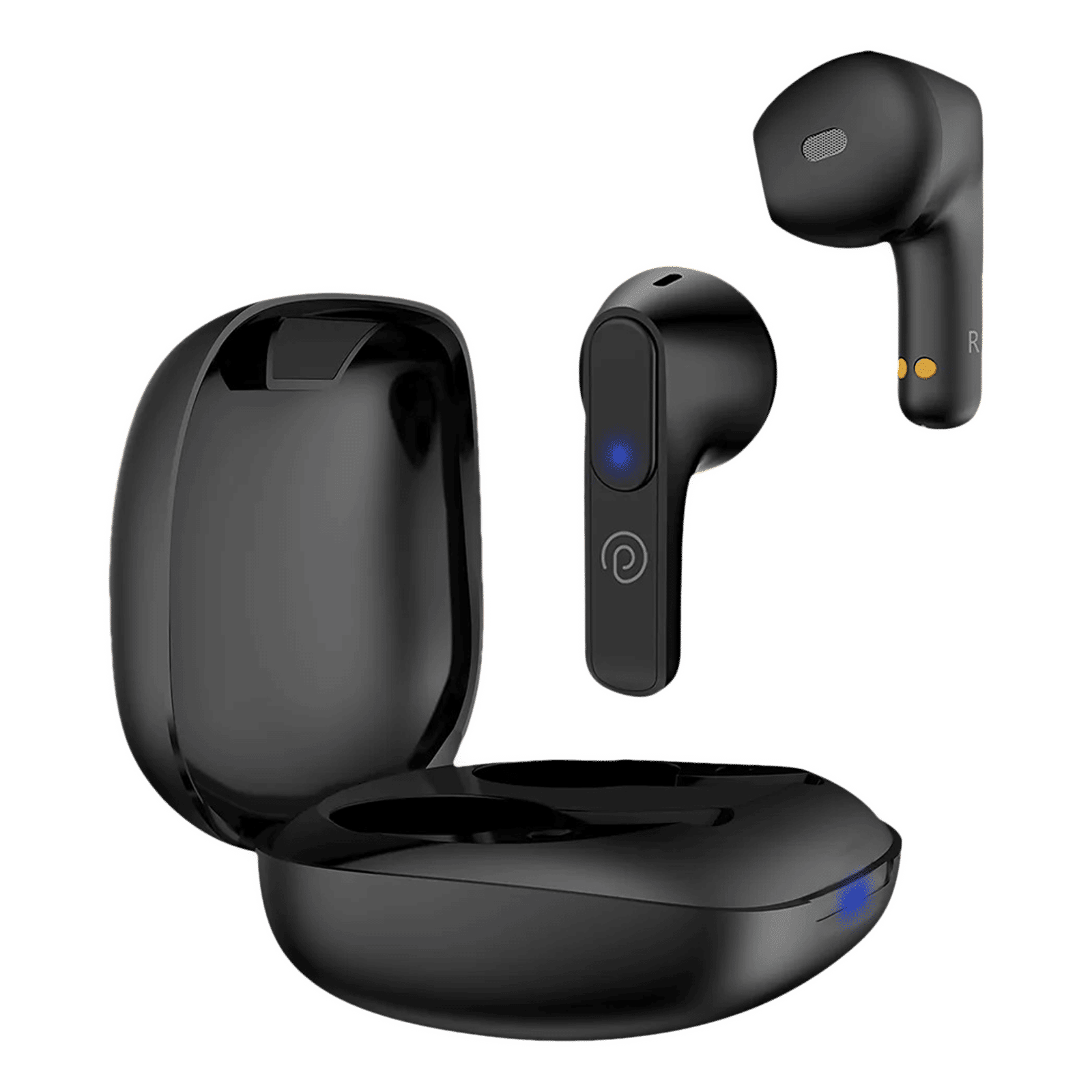 pTron Basspods P251 TWS Earbuds with Passive Noise Cancellation (IPX4 Water Resistant, Immersive Stereo Sound, Black) pTron Basspods P251 TWS Earbuds with Passive Noise Cancellation (IPX4 Water Resistant, Immersive Stereo Sound, Black)_1