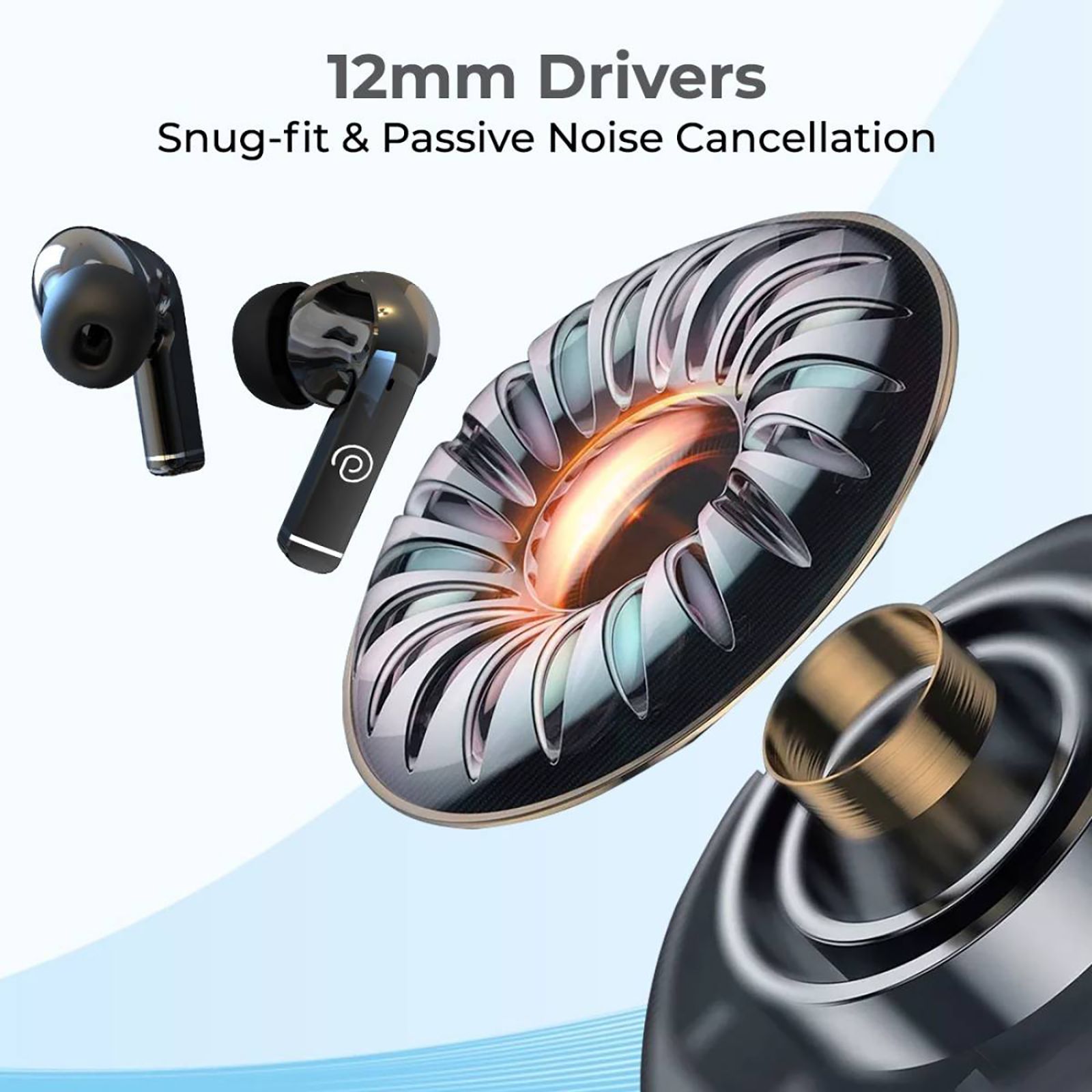 pTron Basspods P251 TWS Earbuds with Passive Noise Cancellation (IPX4 Water Resistant, Immersive Stereo Sound, Black) pTron Basspods P251 TWS Earbuds with Passive Noise Cancellation (IPX4 Water Resistant, Immersive Stereo Sound, Black)_4