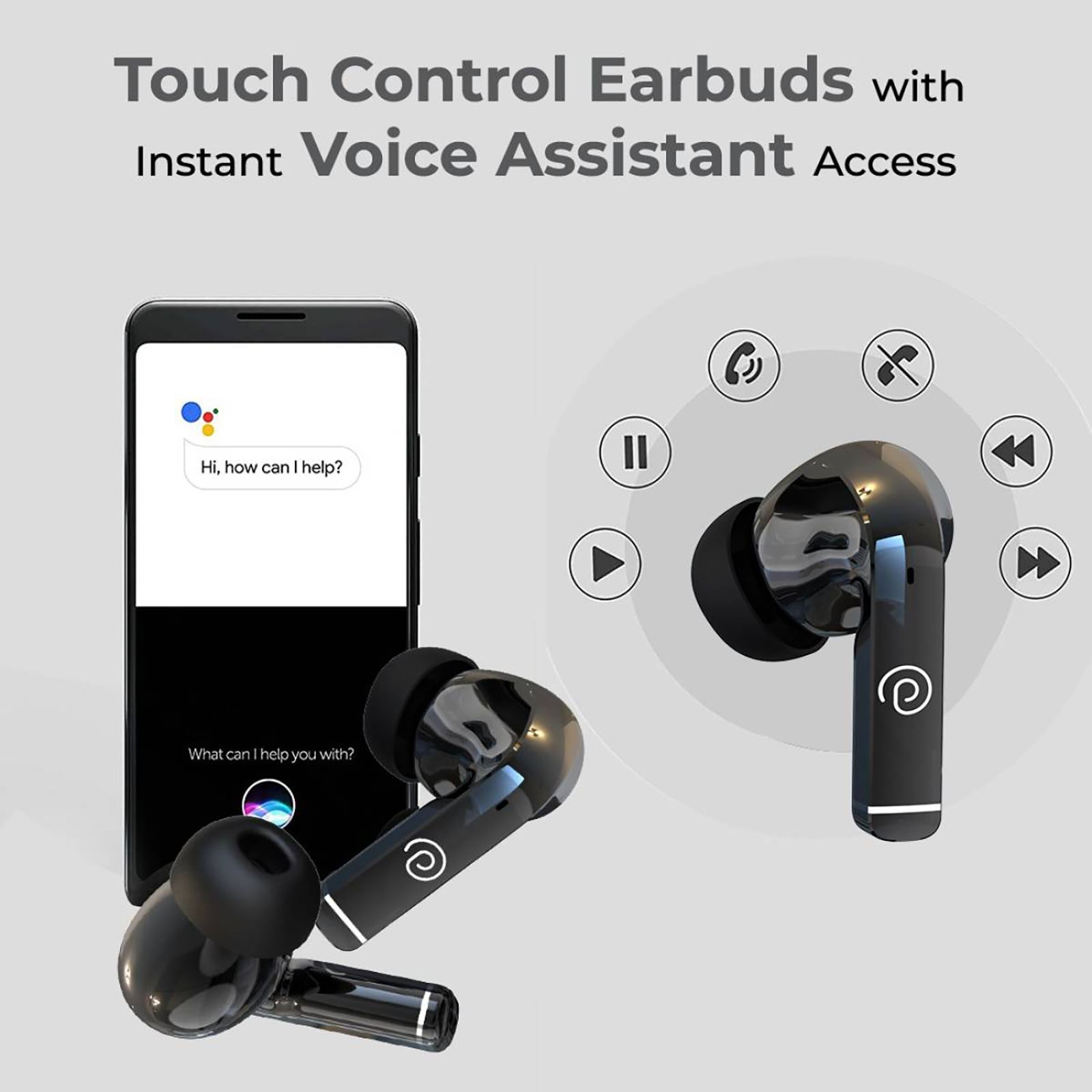 pTron Basspods P251 TWS Earbuds with Passive Noise Cancellation (IPX4 Water Resistant, Immersive Stereo Sound, Black) pTron Basspods P251 TWS Earbuds with Passive Noise Cancellation (IPX4 Water Resistant, Immersive Stereo Sound, Black)_5