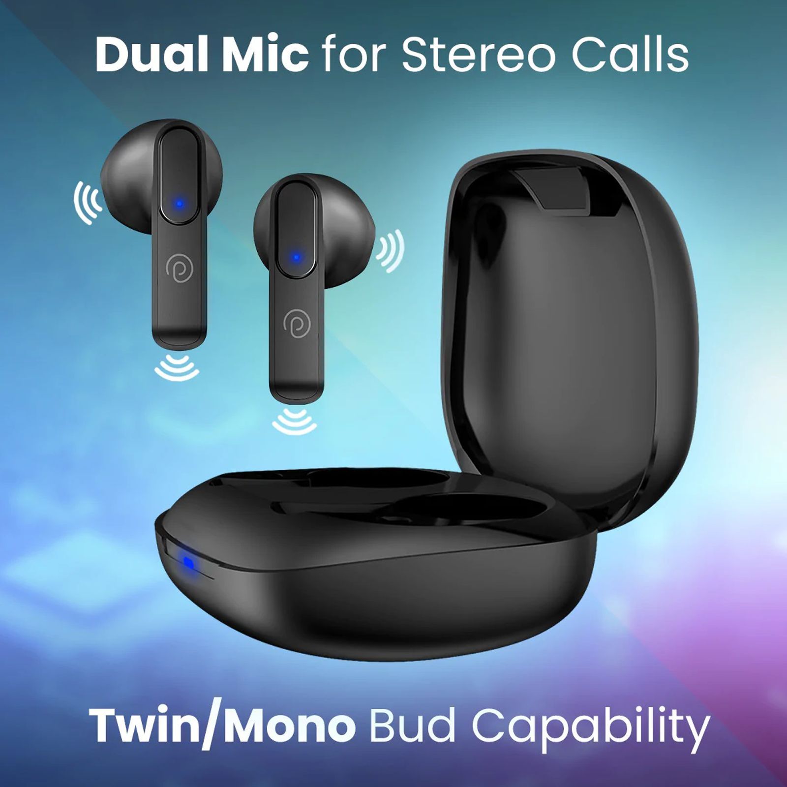 pTron Basspods P251 TWS Earbuds with Passive Noise Cancellation (IPX4 Water Resistant, Immersive Stereo Sound, Black) pTron Basspods P251 TWS Earbuds with Passive Noise Cancellation (IPX4 Water Resistant, Immersive Stereo Sound, Black)_8