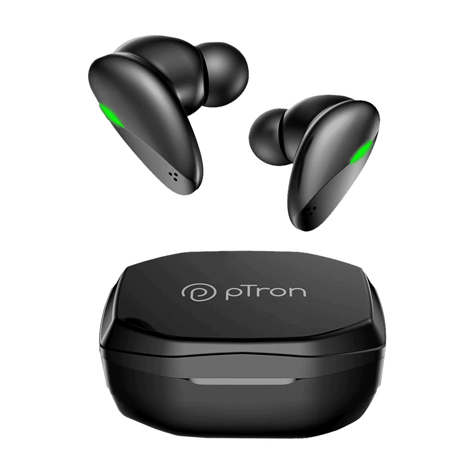 pTron Bassbuds B21 140318544 TWS Earbuds (IPX4 Water Resistant, Fast Charging, Black)_1