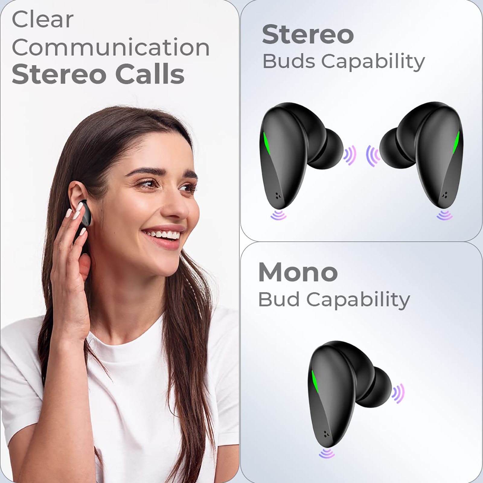 pTron Bassbuds B21 140318544 TWS Earbuds (IPX4 Water Resistant, Fast Charging, Black)_4