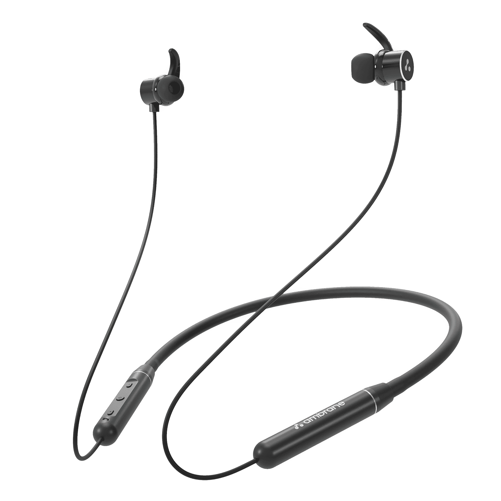 ambrane Melody Twist FGEP000039 Neckband (IPX4 Water Resistant, Upto 8 Hours Playback, Black) ambrane Melody Twist FGEP000039 Neckband (IPX4 Water Resistant, Upto 8 Hours Playback, Black)_1