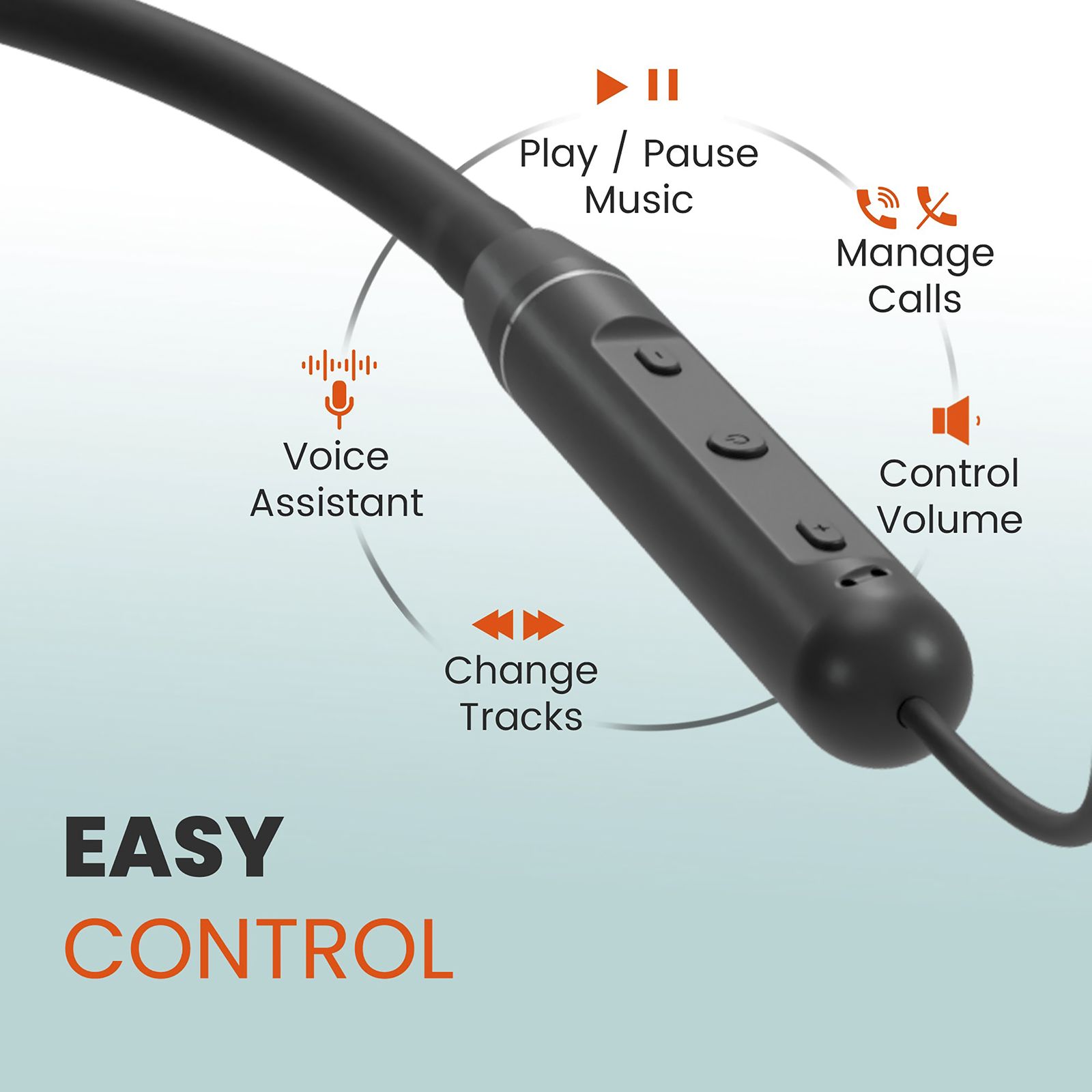 ambrane Melody Twist FGEP000039 Neckband (IPX4 Water Resistant, Upto 8 Hours Playback, Black) ambrane Melody Twist FGEP000039 Neckband (IPX4 Water Resistant, Upto 8 Hours Playback, Black)_7