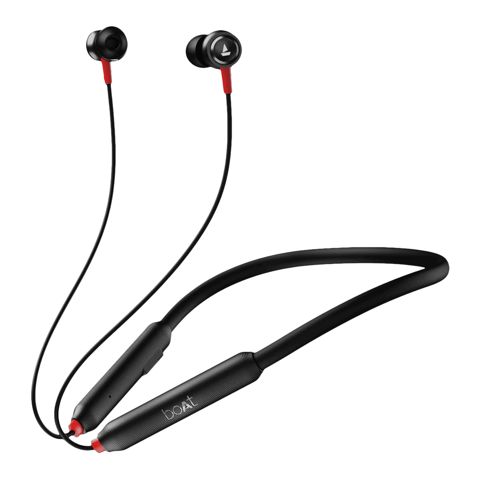 boAt Rockerz 185 Pro Neckband with Environmental Noise Cancellation (IPX4 Water Resistant, ASAP Charge, Fiery Black)_1