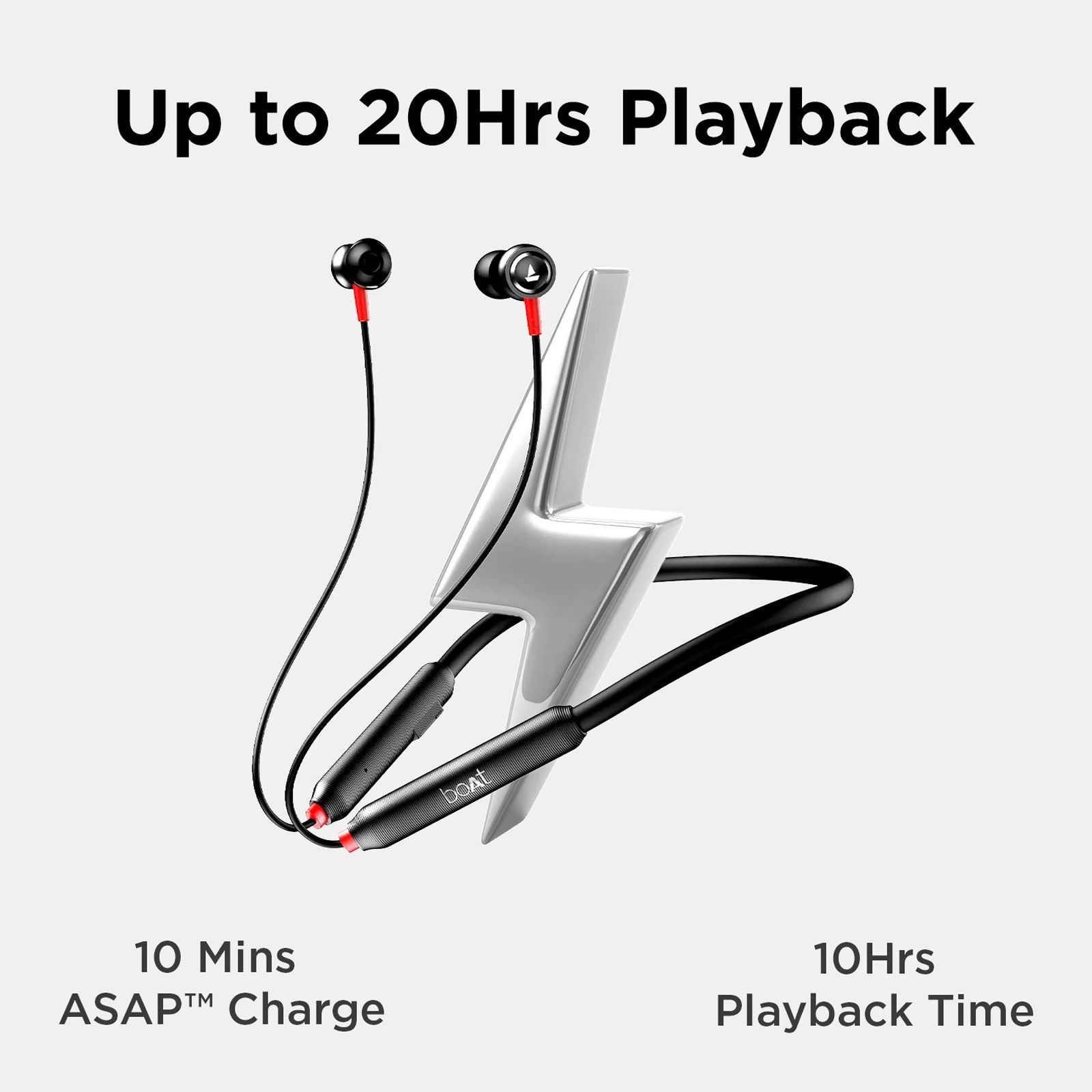 boAt Rockerz 185 Pro Neckband with Environmental Noise Cancellation (IPX4 Water Resistant, ASAP Charge, Fiery Black)_4