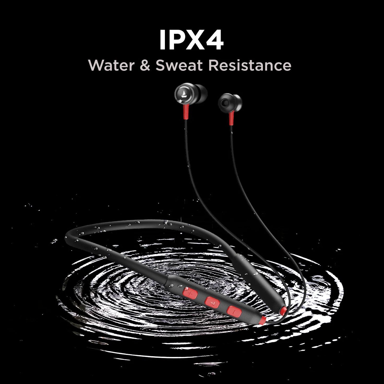 boAt Rockerz 185 Pro Neckband with Environmental Noise Cancellation (IPX4 Water Resistant, ASAP Charge, Fiery Black)_5