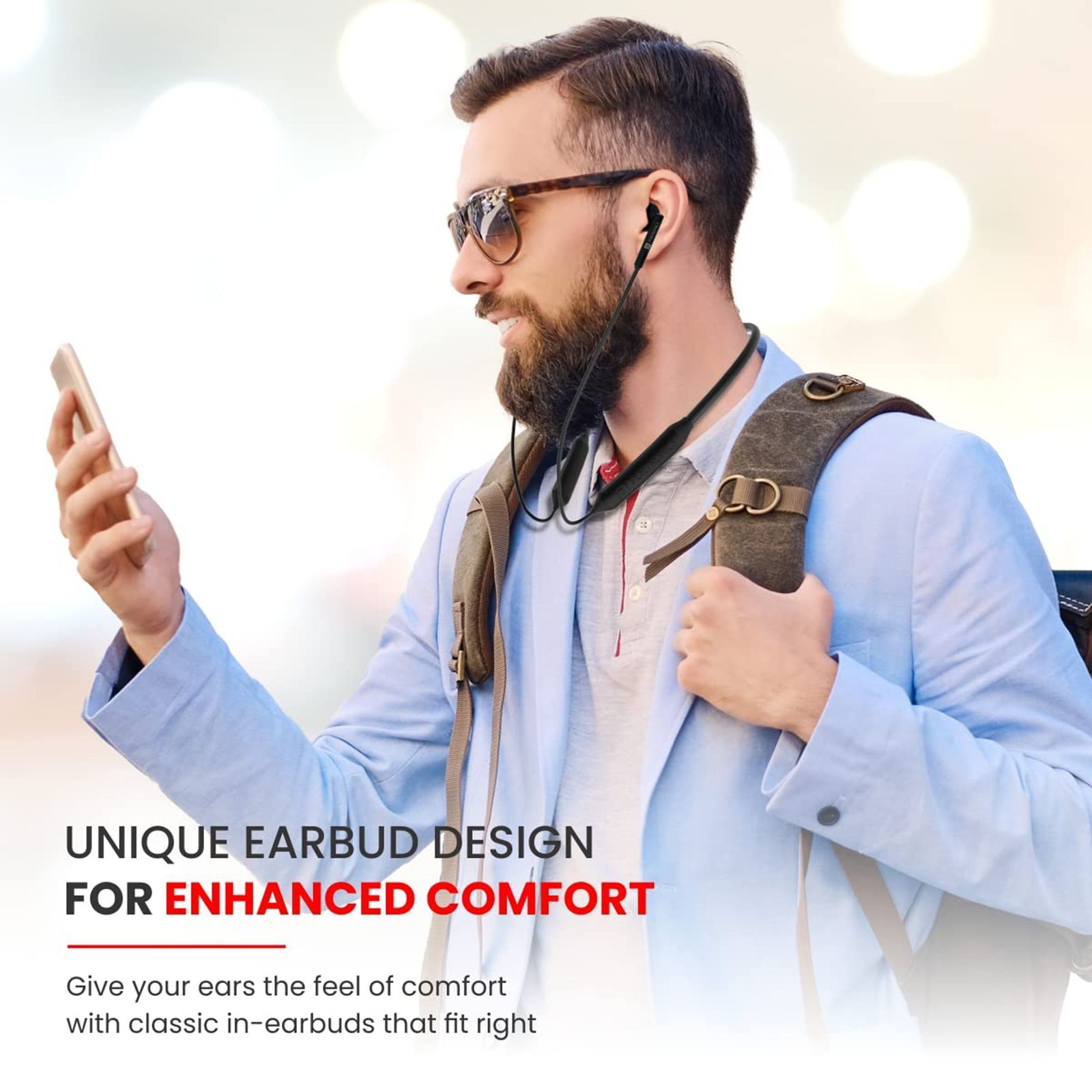 PORTRONICS Harmonics Z5 POR 1774 Neckband (Up to 33 Hours Playback, Black)_3