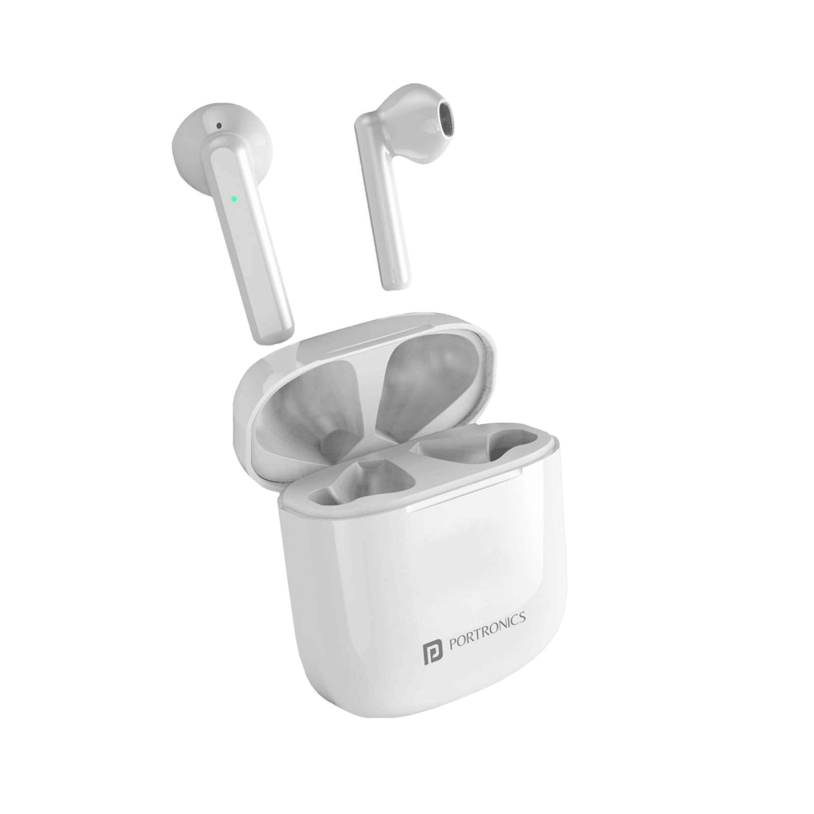 PORTRONICS Harmonics Twins 25 POR 1700 TWS Earbuds with Environmental Noise Cancellation (IP54 Water Resistant, Fast Charging, White)_4