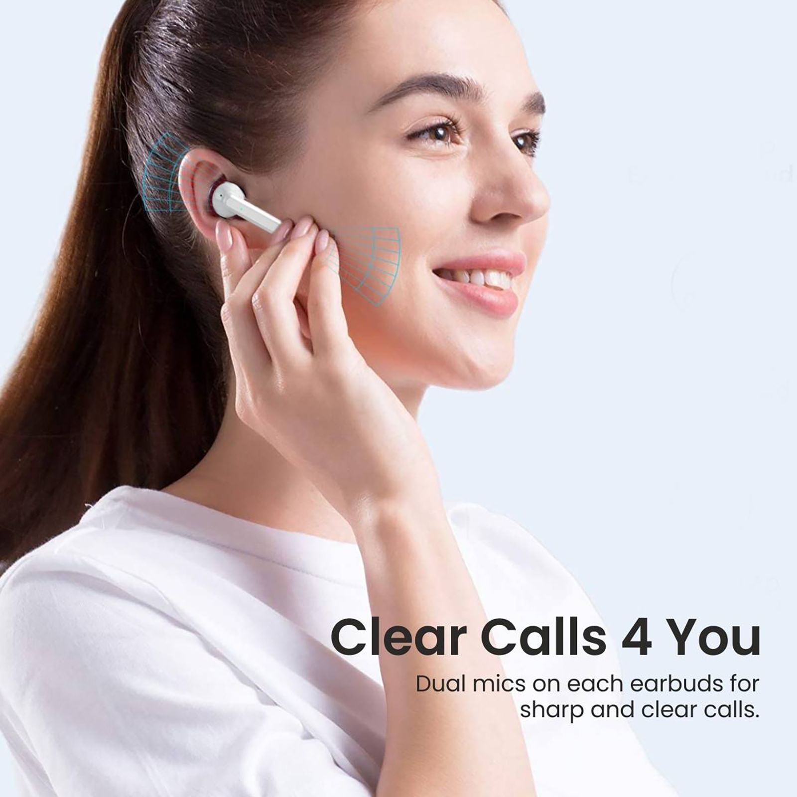 PORTRONICS Harmonics Twins 25 POR 1700 TWS Earbuds with Environmental Noise Cancellation (IP54 Water Resistant, Fast Charging, White)_8