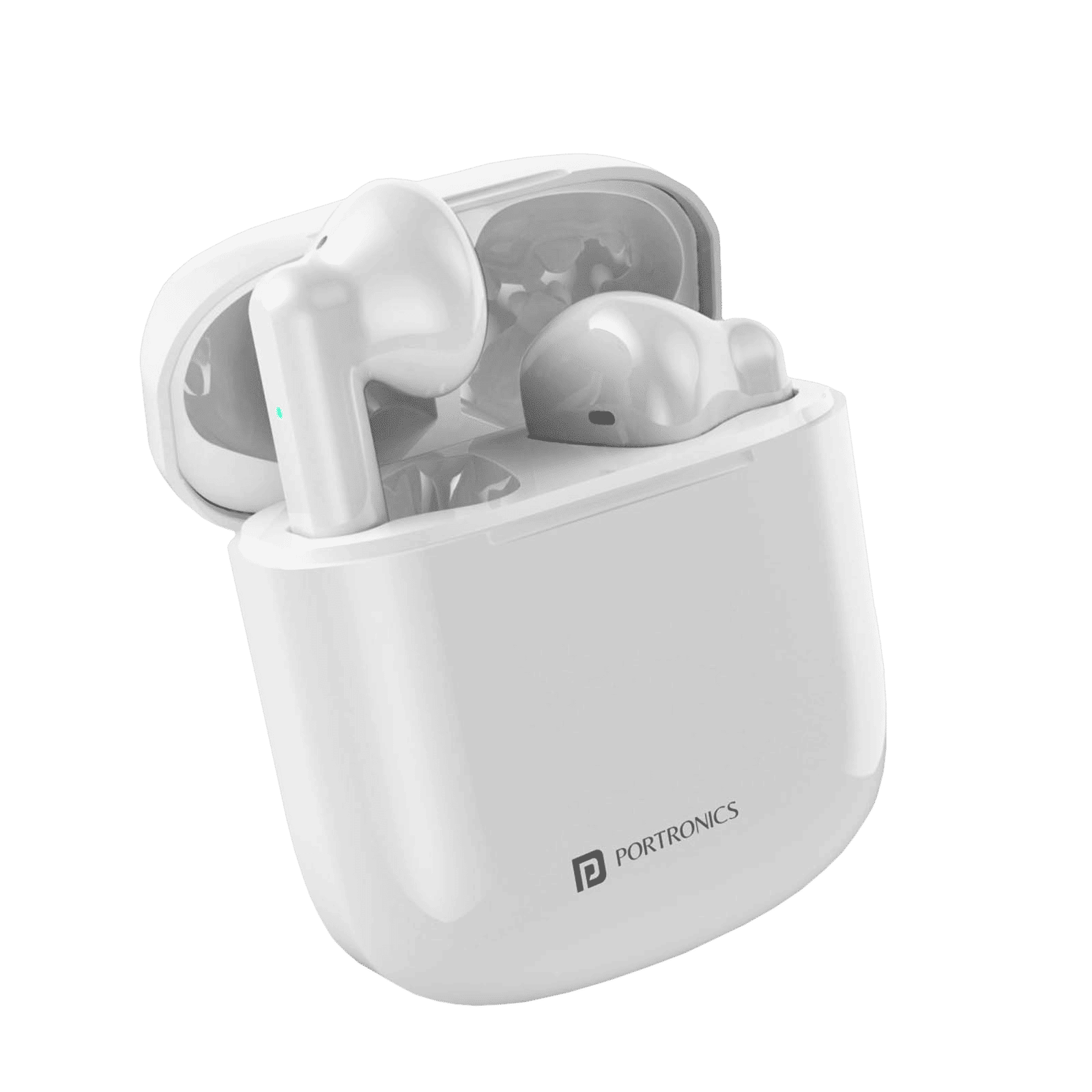 PORTRONICS Harmonics Twins 25 POR 1700 TWS Earbuds with Environmental Noise Cancellation (IP54 Water Resistant, Fast Charging, White)_3