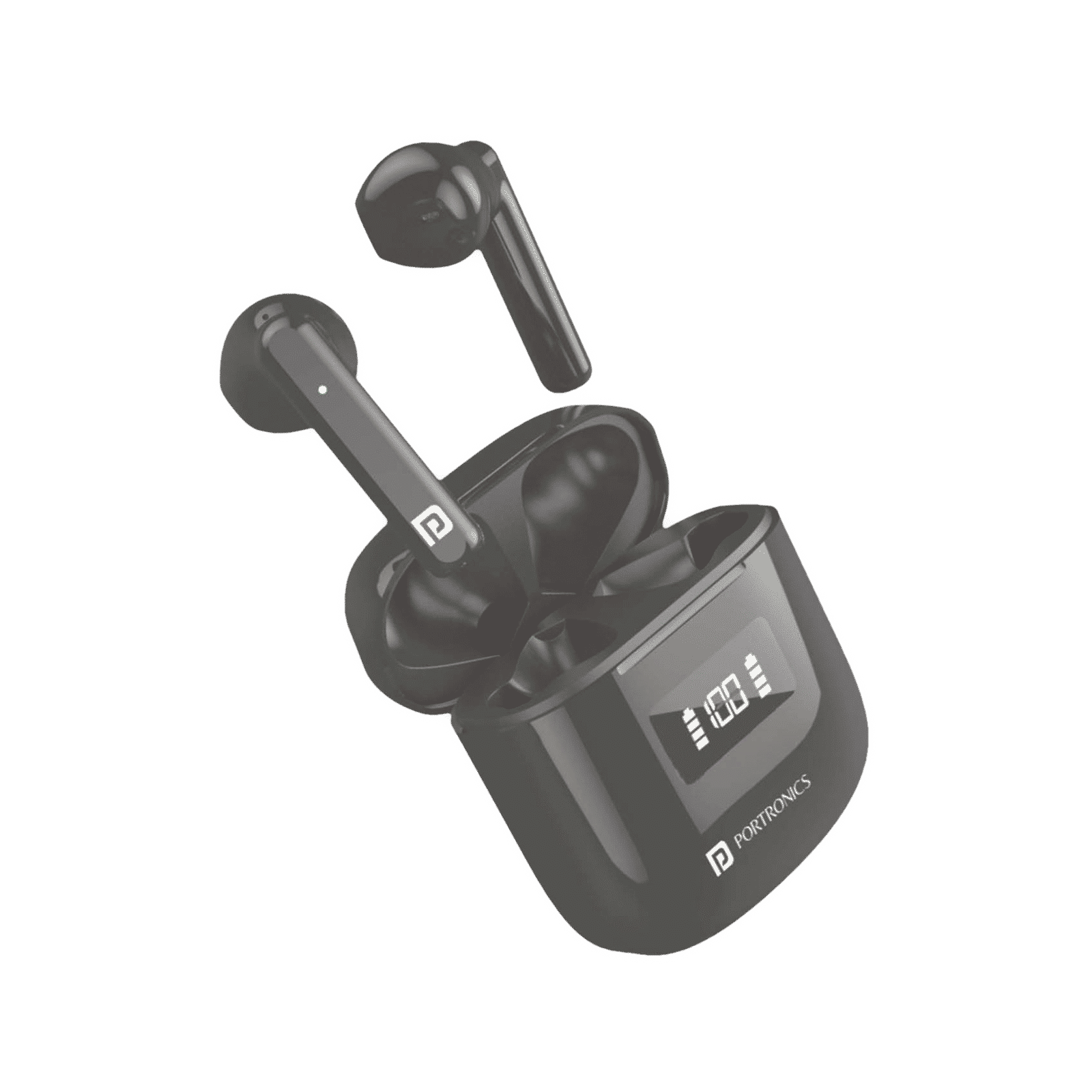 PORTRONICS Harmonics Twins 26 POR 1701 TWS Earbuds with Environmental Noise Cancellation (IP54 Water Resistant, 13mm Driver, Black)_5