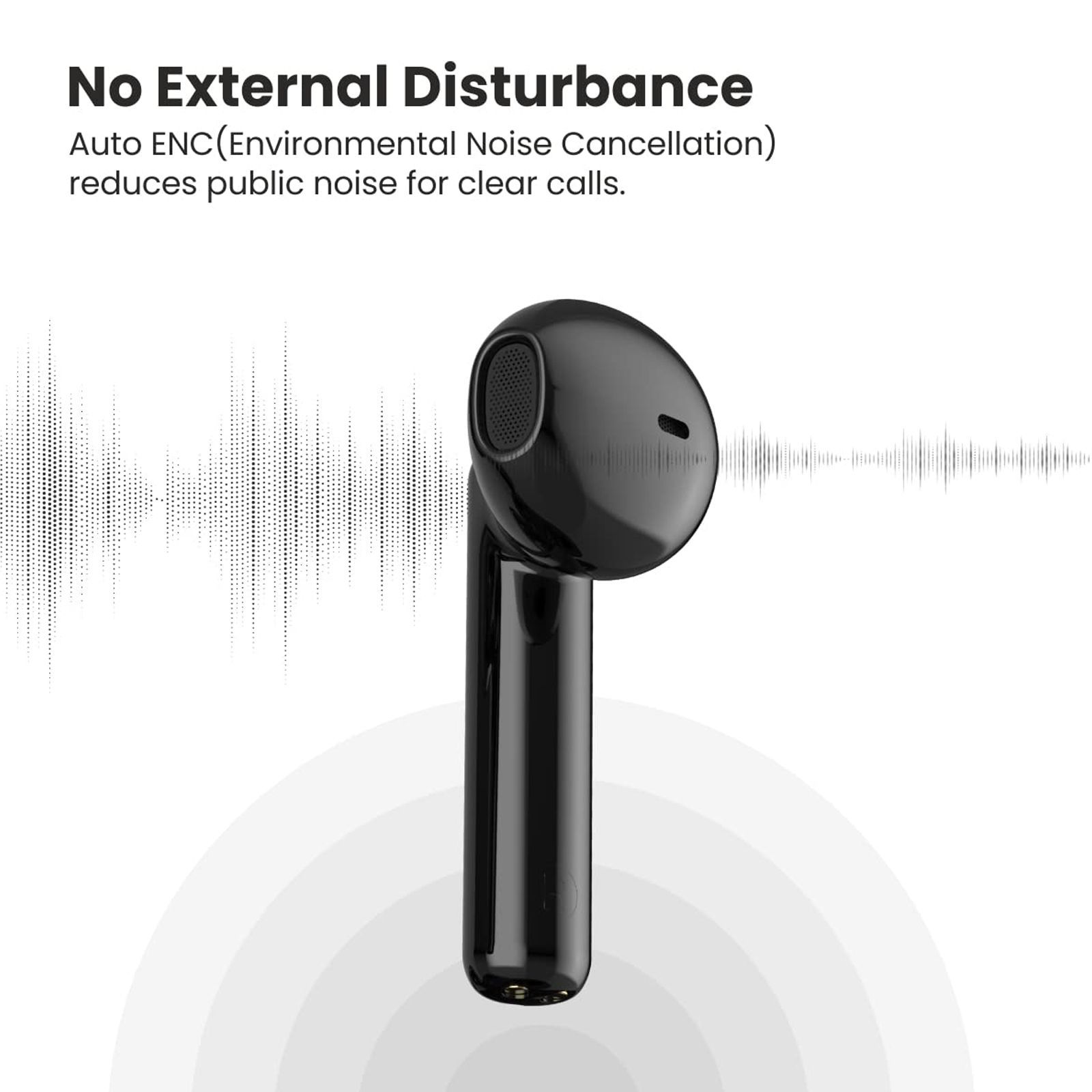 PORTRONICS Harmonics Twins 26 POR 1701 TWS Earbuds with Environmental Noise Cancellation (IP54 Water Resistant, 13mm Driver, Black)_8