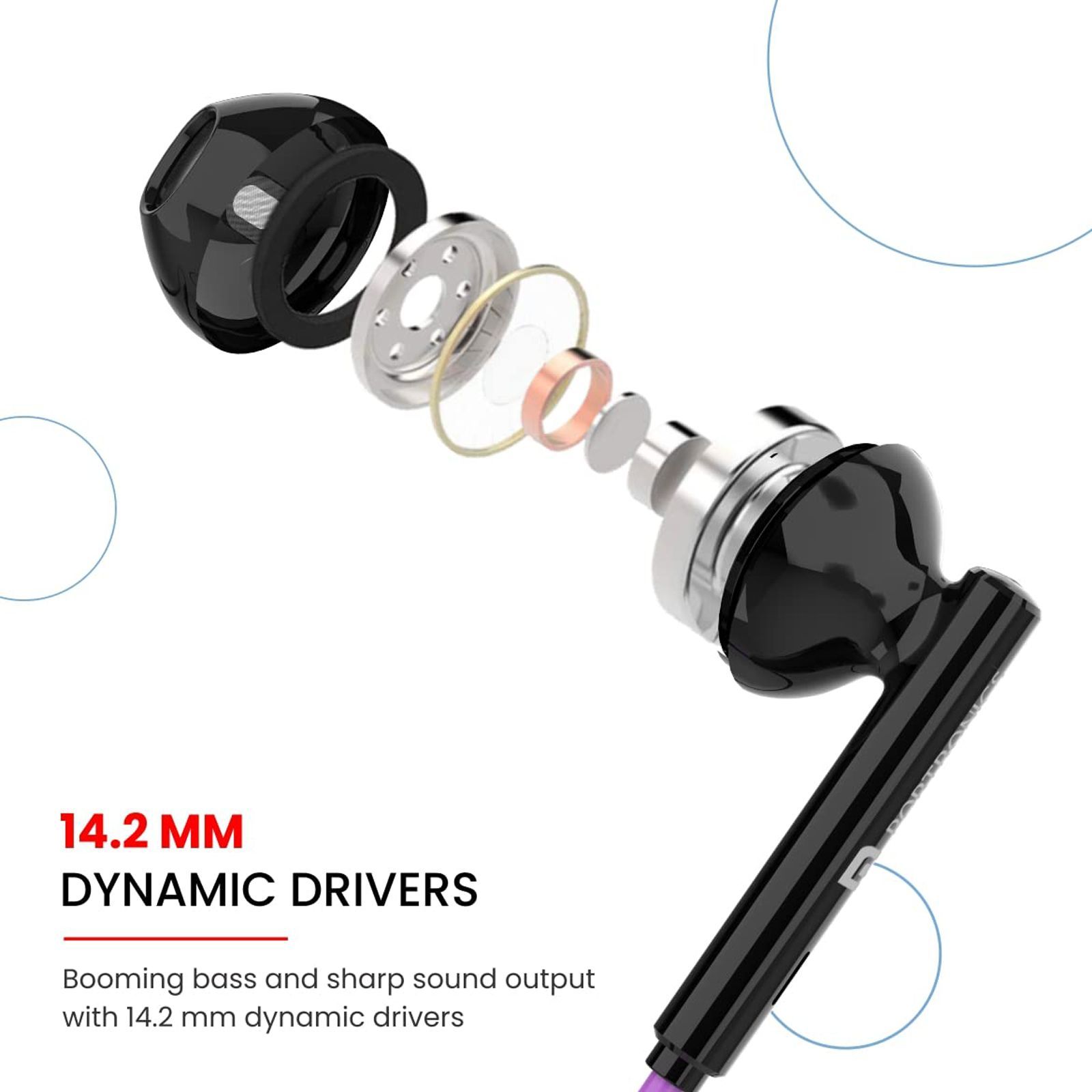 PORTRONICS Harmonics Z5 POR 1777 Neckband (Up to 33 Hours Playback, Purple)_6