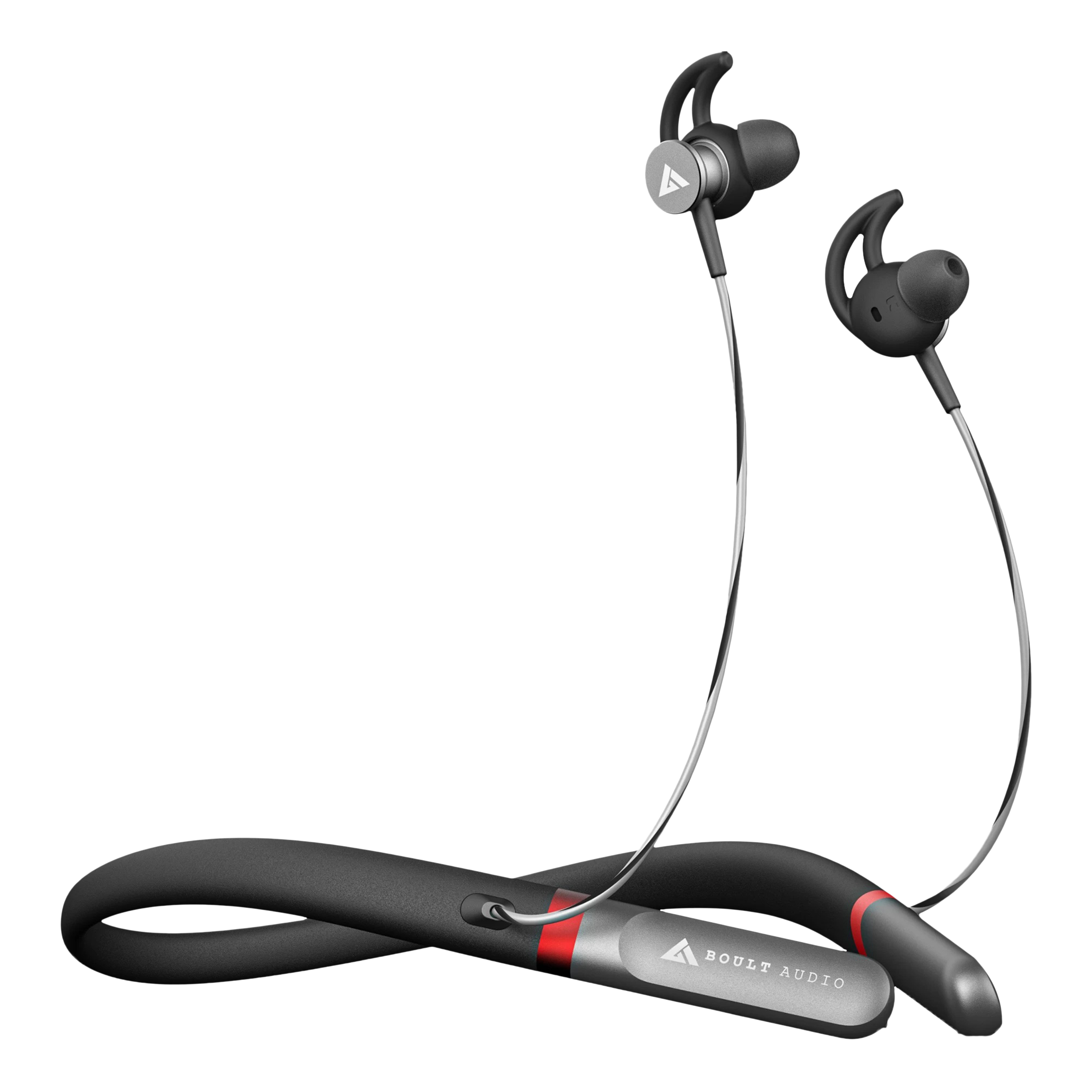 GOBOULT ProBass Fcharge Neckband with Environmental Noise Cancellation (IPX5 Water Resistant, Upto 40 Hours Playback, Black)_1