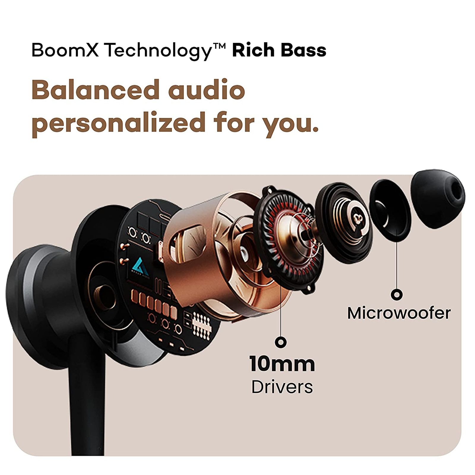 GOBOULT ProBass YCharge Neckband (IPX5 Water Resistant, Upto 12 Hours Playback, Blue)_5