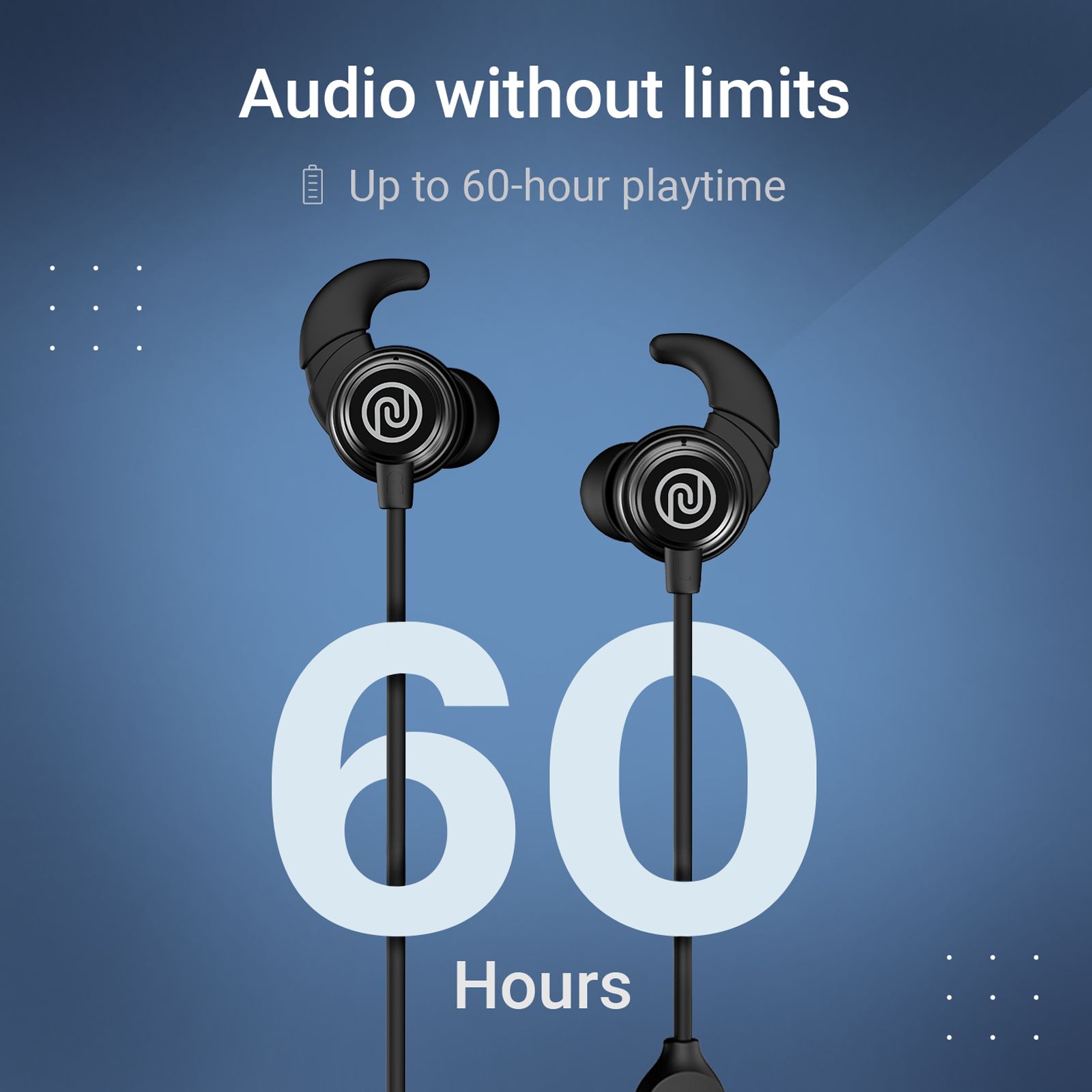 noise Blaze Neckband with Environmental Sound Reduction (IPX5 Water Resistant, Magnetic Function, Black)_9