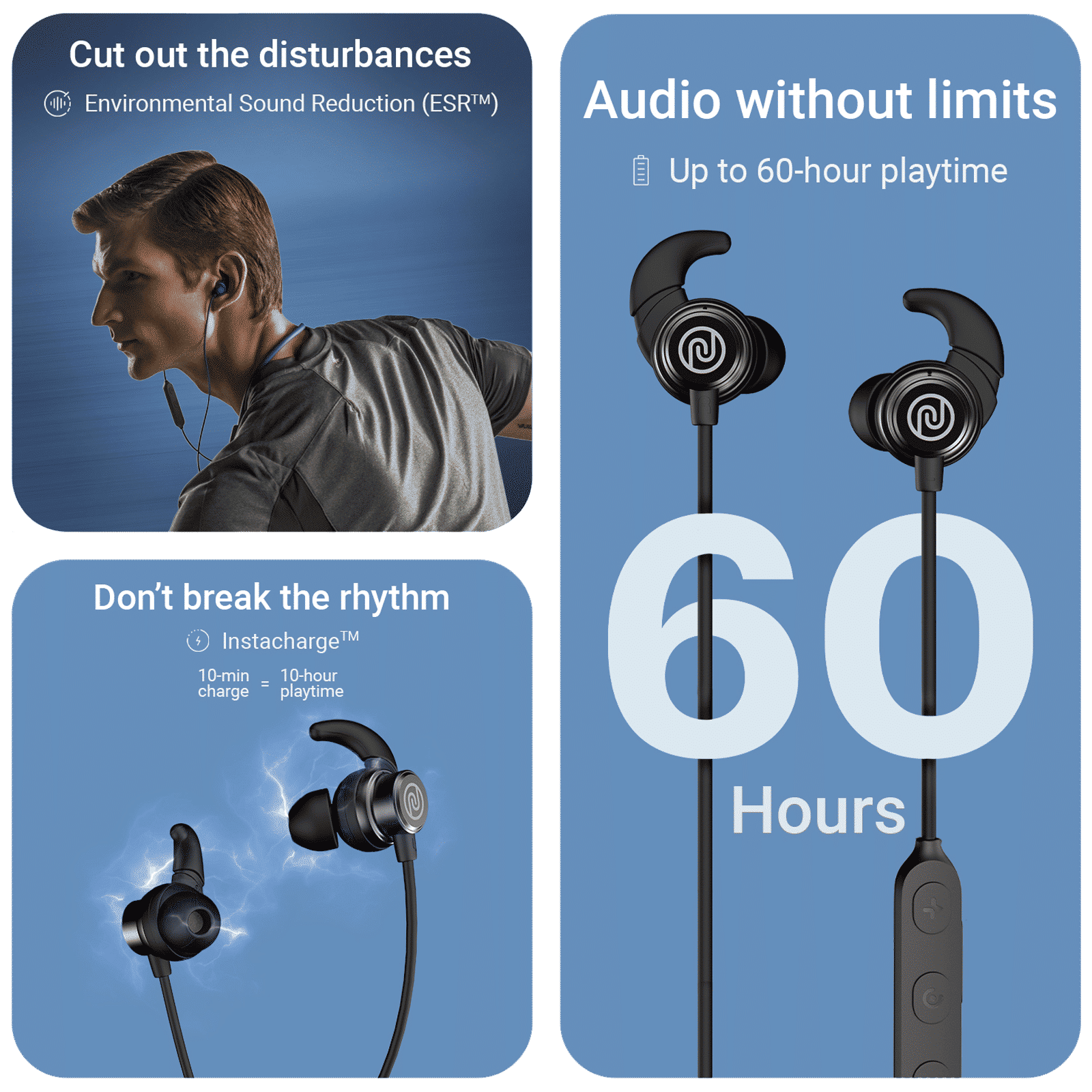 noise Blaze Neckband with Environmental Sound Reduction (IPX5 Water Resistant, Magnetic Function, Black)_10