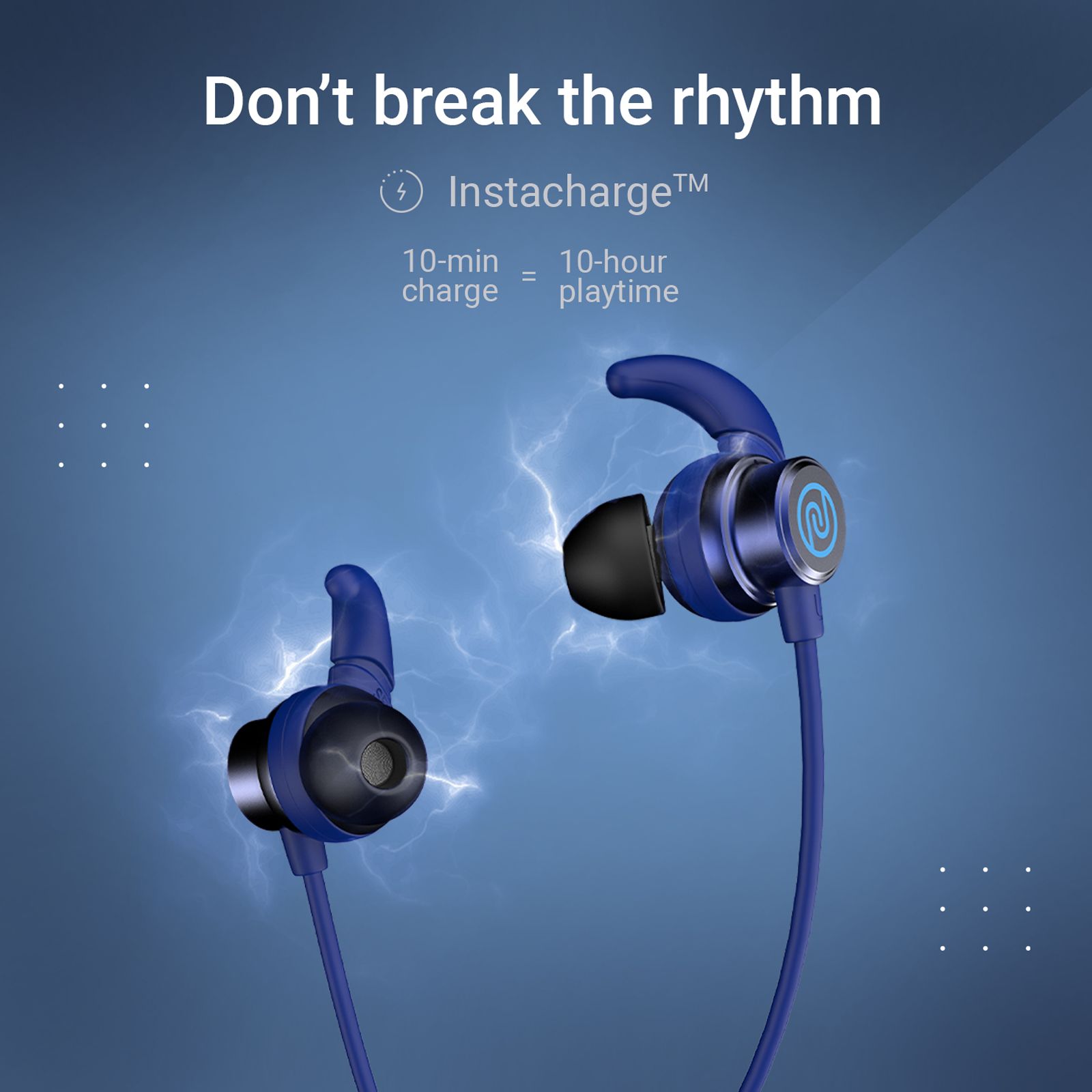 noise Blaze Neckband with Environmental Sound Reduction (IPX5 Water Resistant, Magnetic Function, Blue)_9