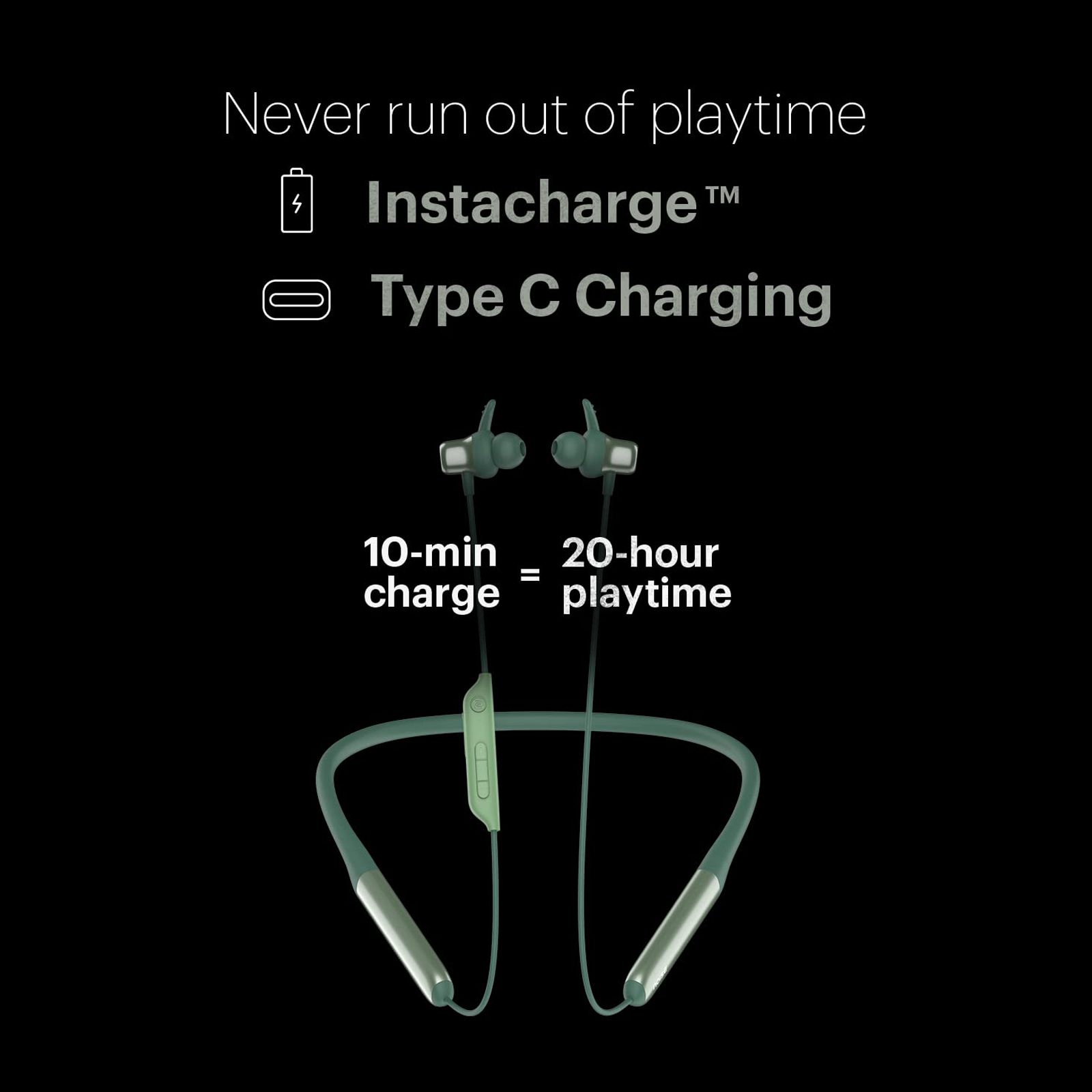 noise Xtreme Neckband with Environmental Sound Reduction (IPX5 Water Resistance, Hyper Sync Technology, Raging Green)_8