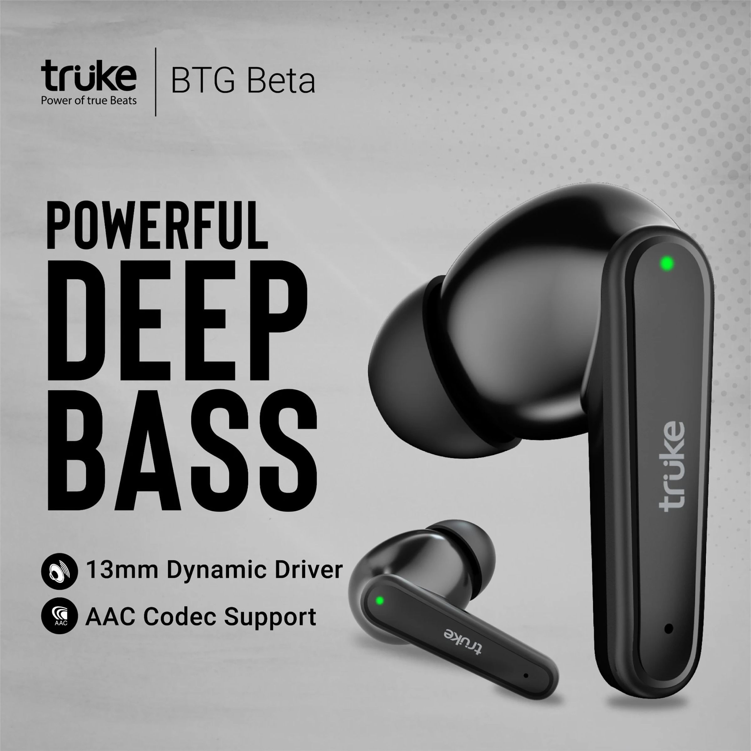 truke BTG Beta B131 TWS Earbuds with Environmental Noise Cancellation (IPX4 Water Resistant, 40ms Ultra Low Latency, Black)_8