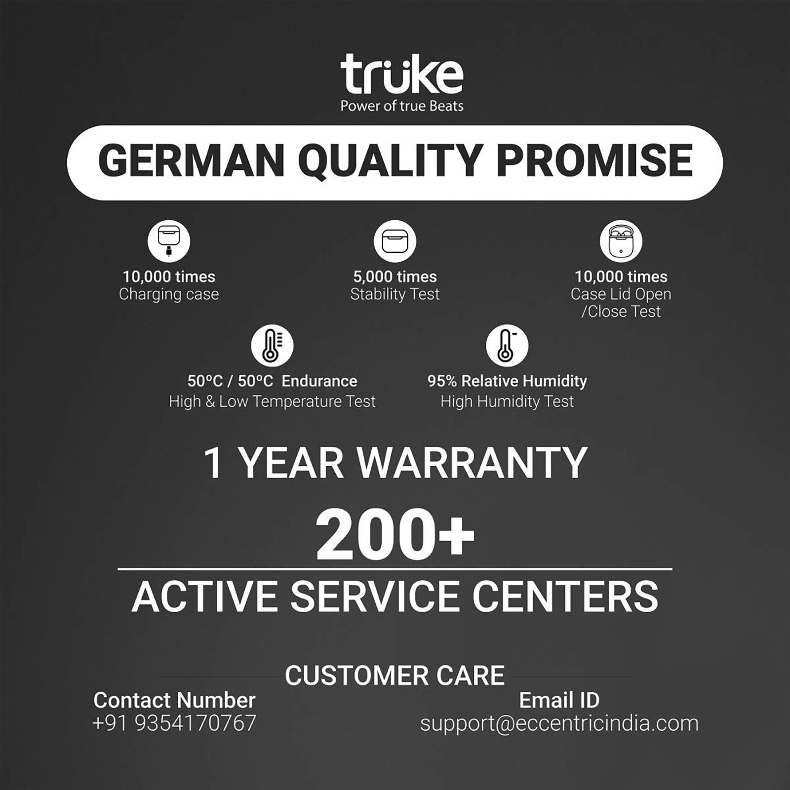 truke Buds Pro F60 TWS Earbuds with Hybrid Active Noise Cancellation (IPX4 Water Resistant, 50ms Ultra Low Latency, Black)_4