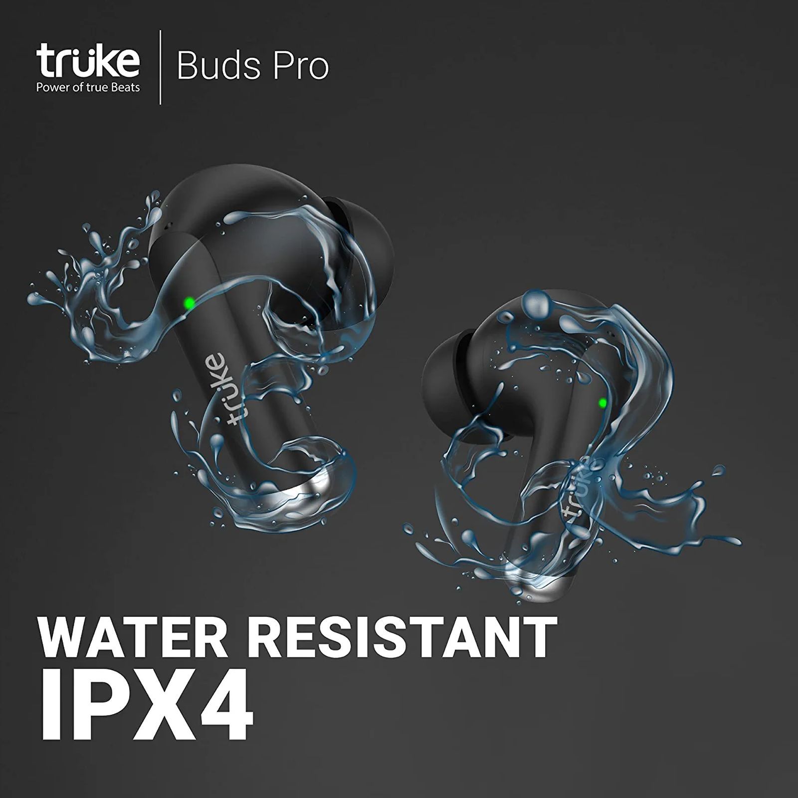 truke Buds Pro F60 TWS Earbuds with Hybrid Active Noise Cancellation (IPX4 Water Resistant, 50ms Ultra Low Latency, Black)_7