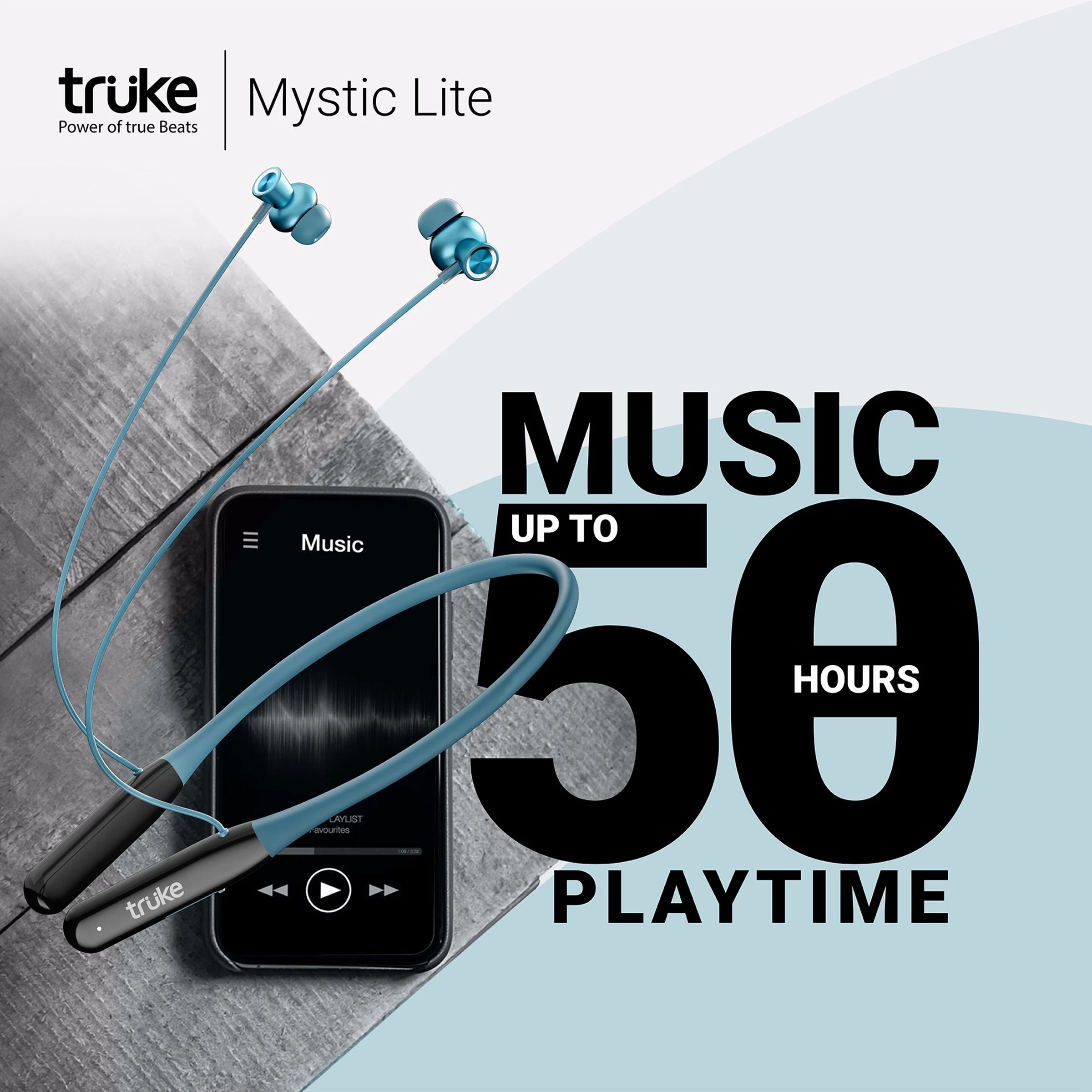 truke Yoga Mystic Lite YB-22 Neckband with Environmental Noise Cancellation (IPX4 Water Resistant, 40ms Ultra Low Latency Gaming Mode, Blue) truke Yoga Mystic Lite YB-22 Neckband with Environmental Noise Cancellation (IPX4 Water Resistant, 40ms Ultra Low Latency Gaming Mode, Blue)_5