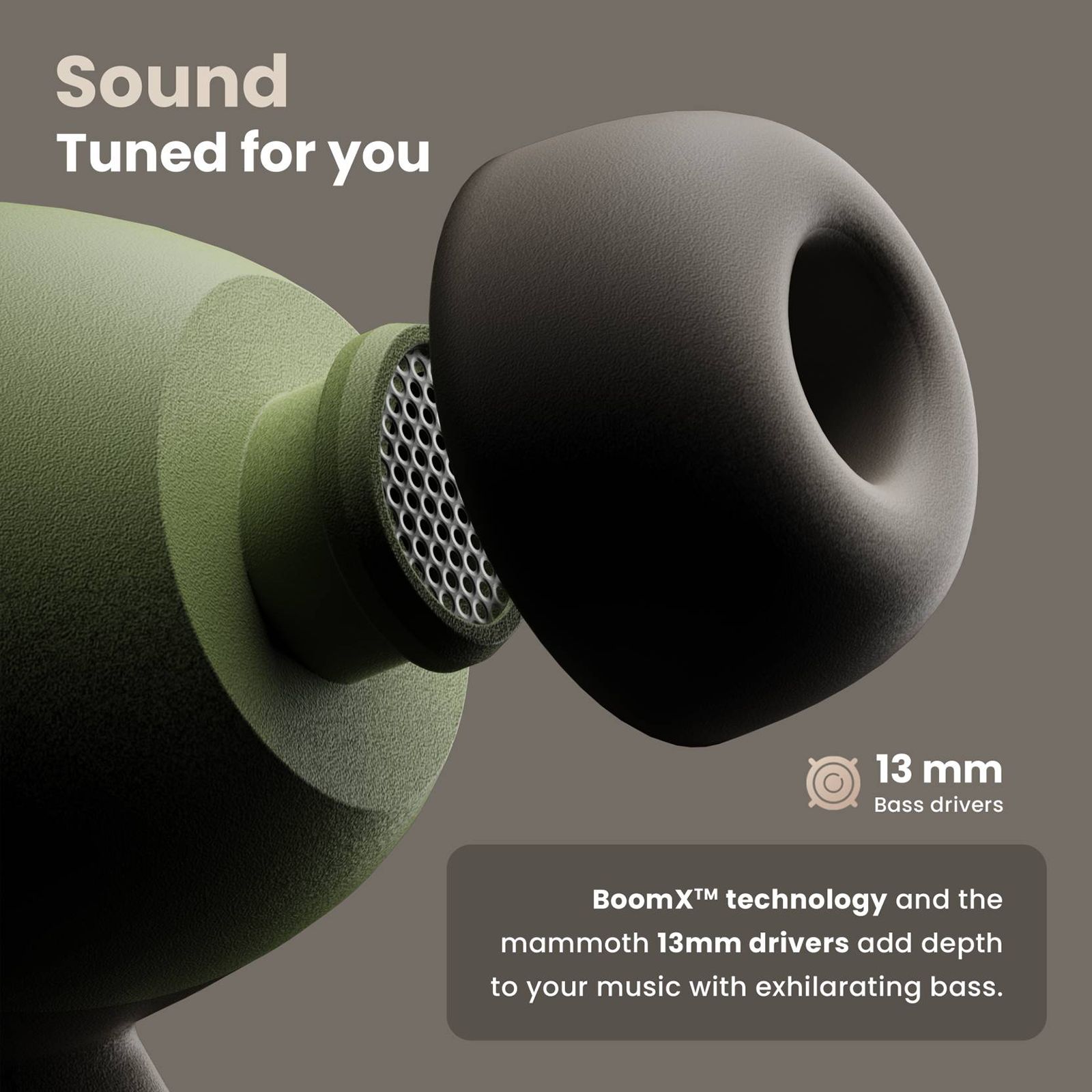 GOBOULT Airbass Z35 TWS Earbuds with Environmental Noise Cancellation (IPX5 Water Resistant, 32Hrs Total Playback Time, Pista Green)_14