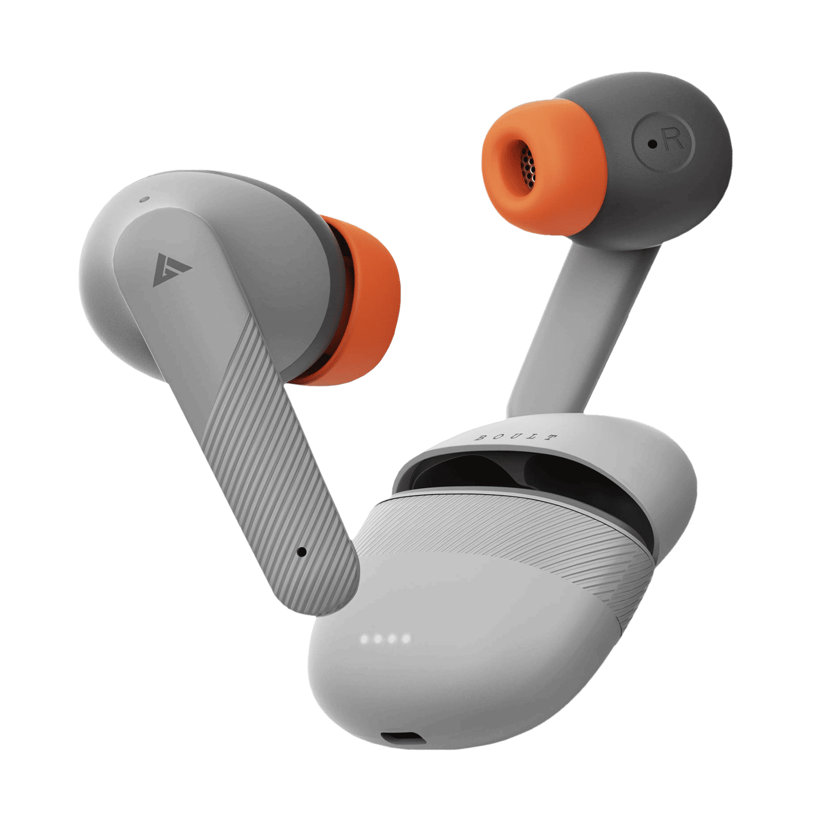 GOBOULT Airbass Z35 TWS Earbuds with Environmental Noise Cancellation (IPX5 Water Resistant, 32Hrs Total Playback Time, Sunset Grey)_1