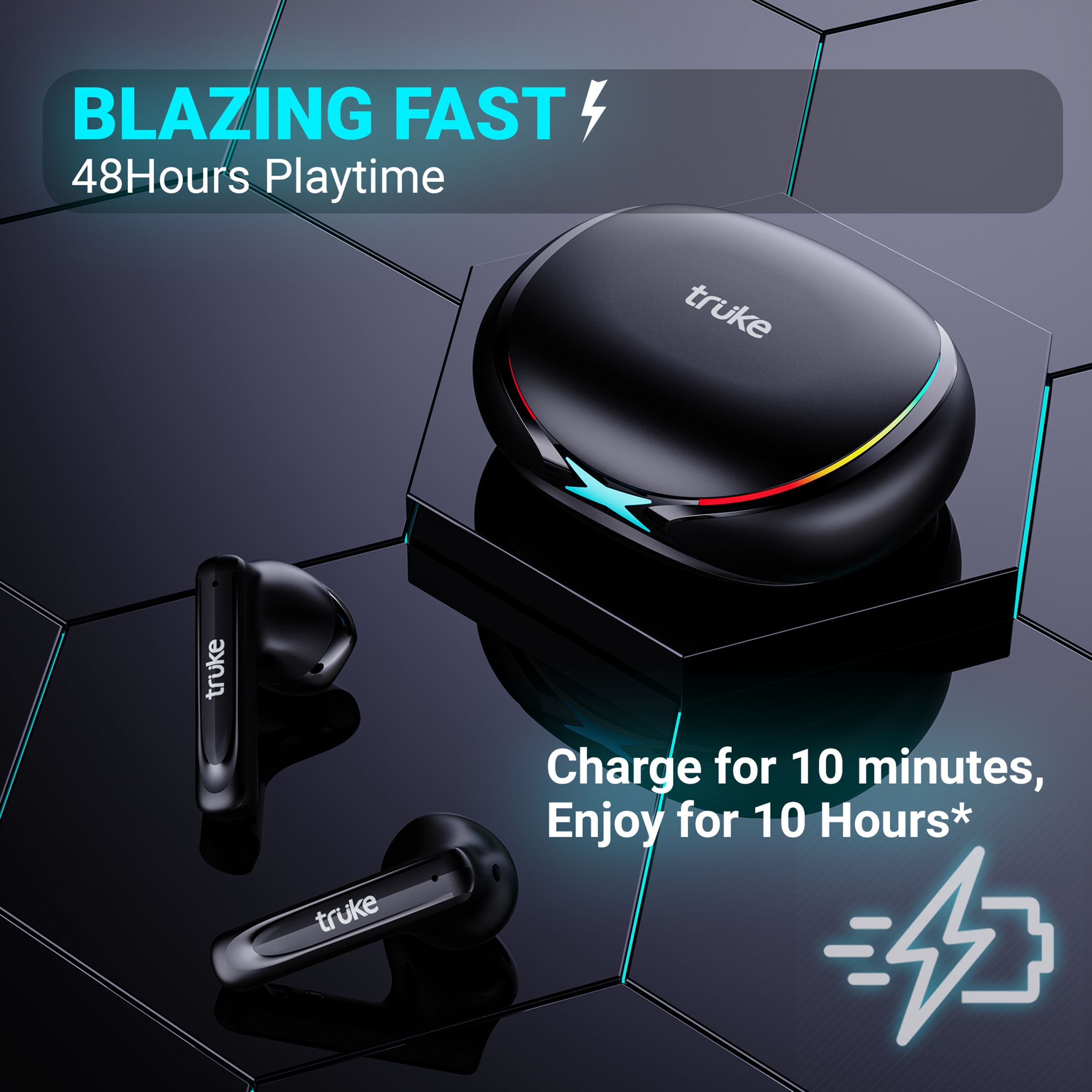 truke BTGX1 F111 TWS Earbuds with Environmental Noise Cancellation (IPX4 Water Resistance, 10hrs Playtime Single Charge, Black) truke BTGX1 F111 TWS Earbuds with Environmental Noise Cancellation (IPX4 Water Resistance, 10hrs Playtime Single Charge, Black)_6