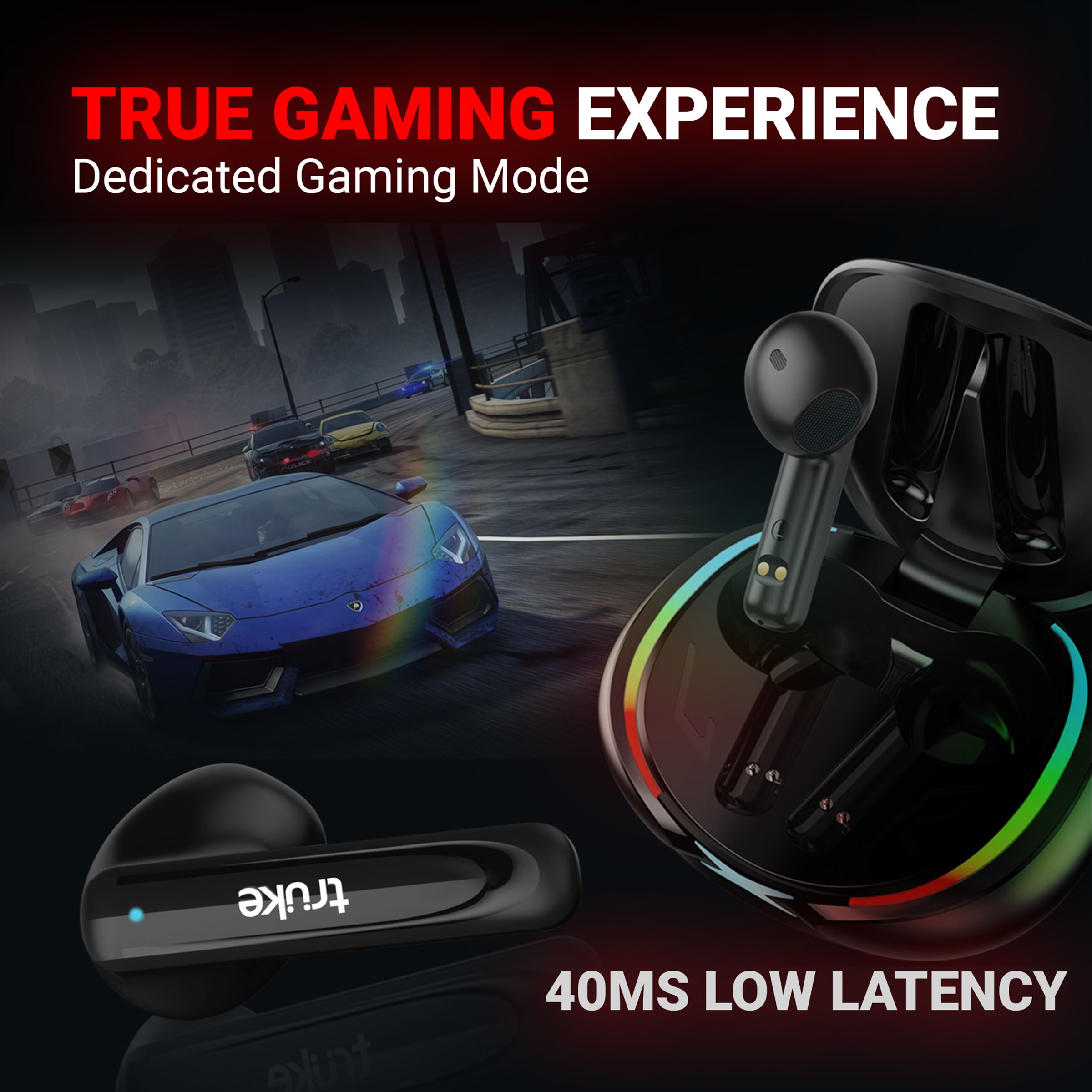 truke BTGX1 F111 TWS Earbuds with Environmental Noise Cancellation (IPX4 Water Resistance, 10hrs Playtime Single Charge, Black) truke BTGX1 F111 TWS Earbuds with Environmental Noise Cancellation (IPX4 Water Resistance, 10hrs Playtime Single Charge, Black)_8