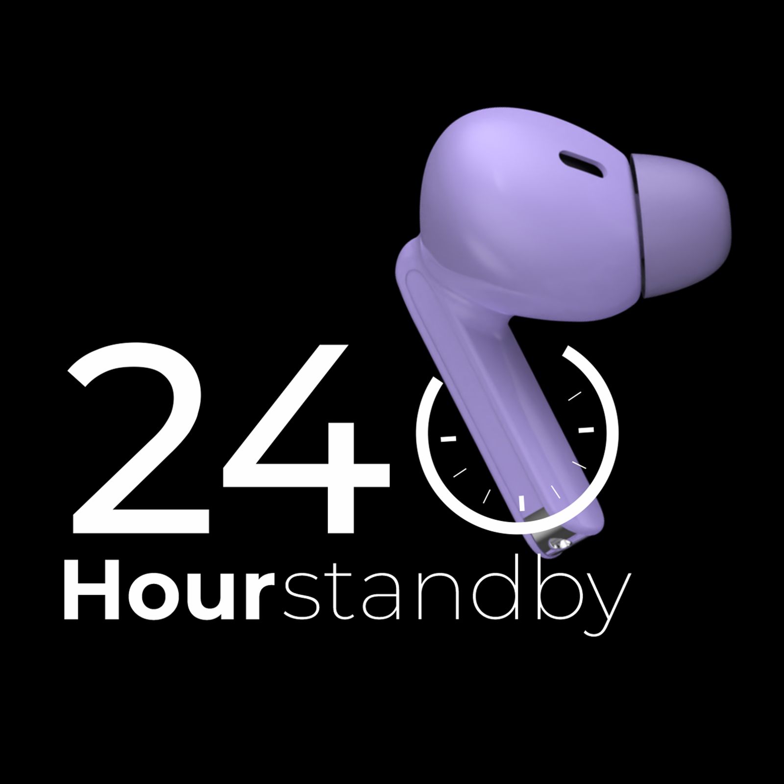 SAULT Airplugs 2x TWS Earbuds with Noise Isolation (IP57 Water Resistant, Touch Sensor, Purple)_7