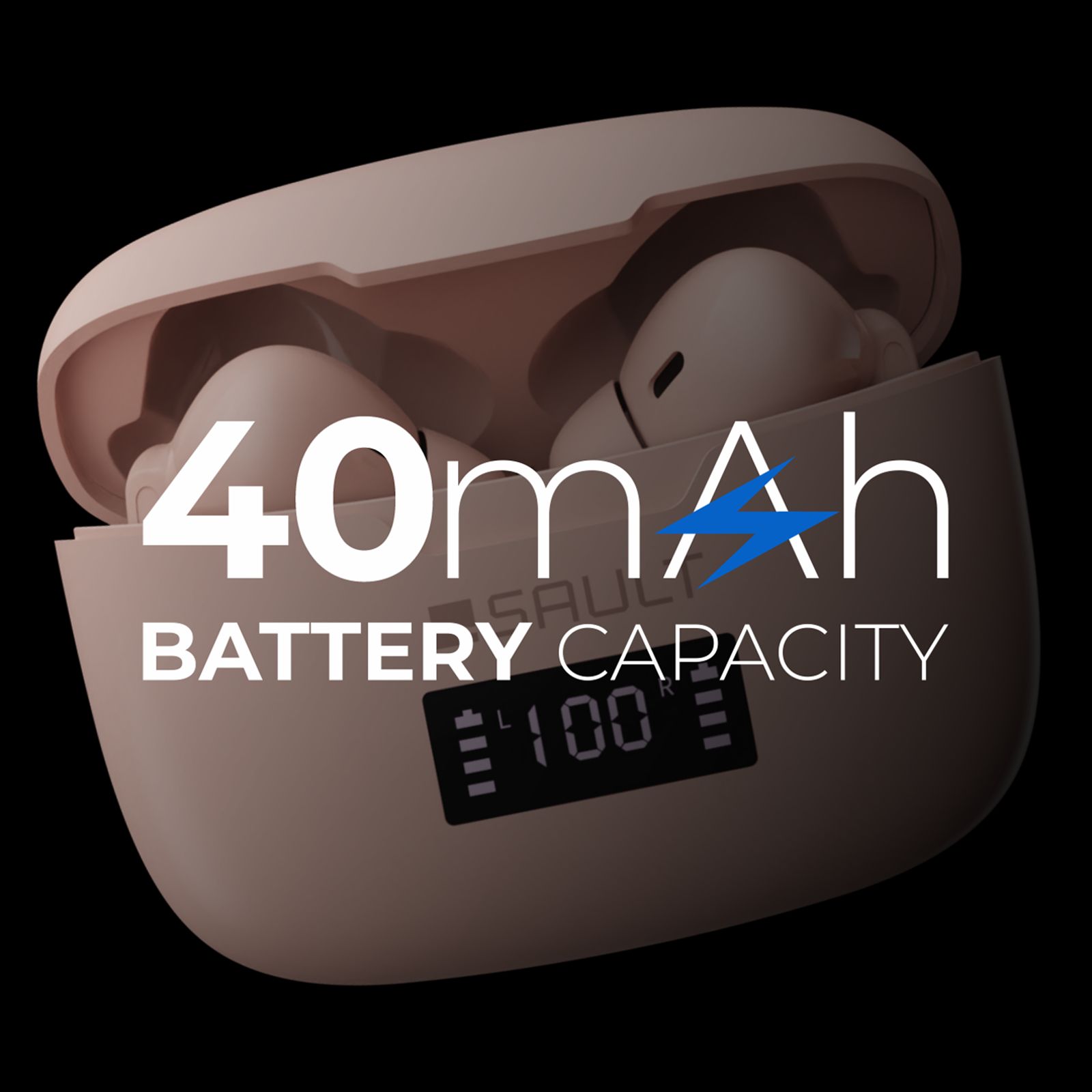 SAULT Airplugs 2x TWS Earbuds with Noise Isolation (IP57 Water Resistant, Touch Sensor, Pink)_6