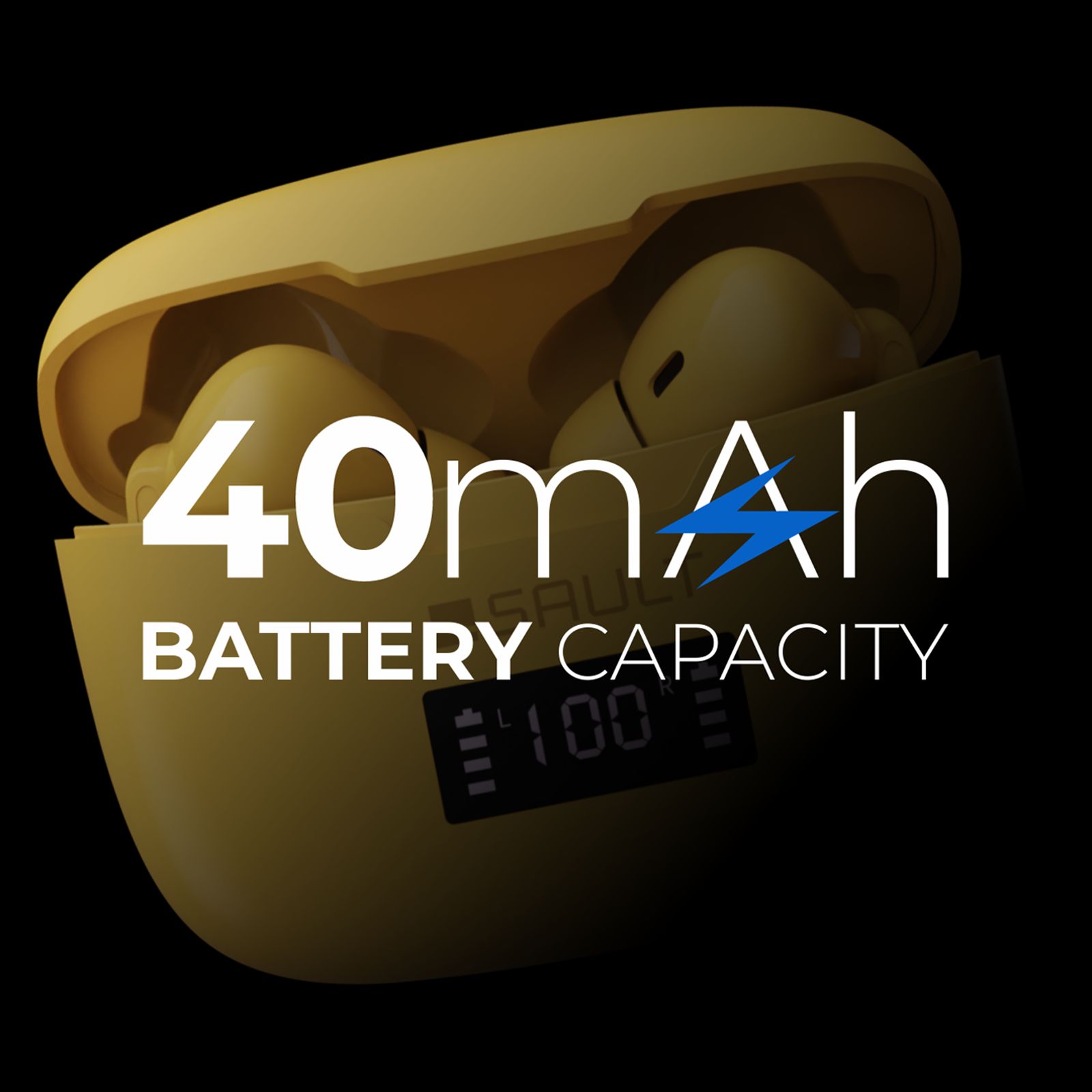 SAULT Airplugs 2x TWS Earbuds with Noise Isolation (IP57 Water Resistant, Touch Sensor, Yellow)_6