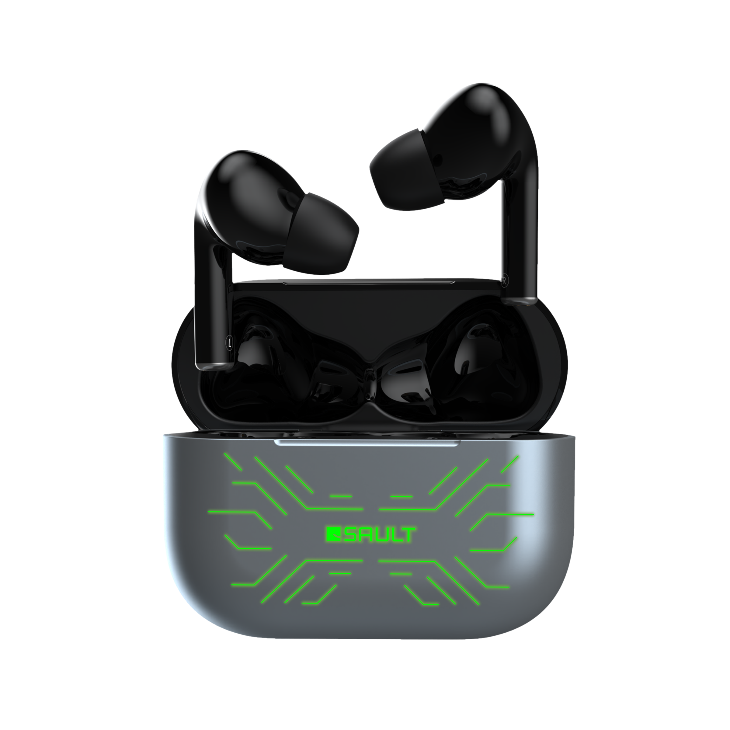 SAULT Airplugs 3x TWS Earbuds with Noise Isolation (IPX6 Water Resistant, Voice Assistant, Grey) SAULT Airplugs 3x TWS Earbuds with Noise Isolation (IPX6 Water Resistant, Voice Assistant, Grey)_1