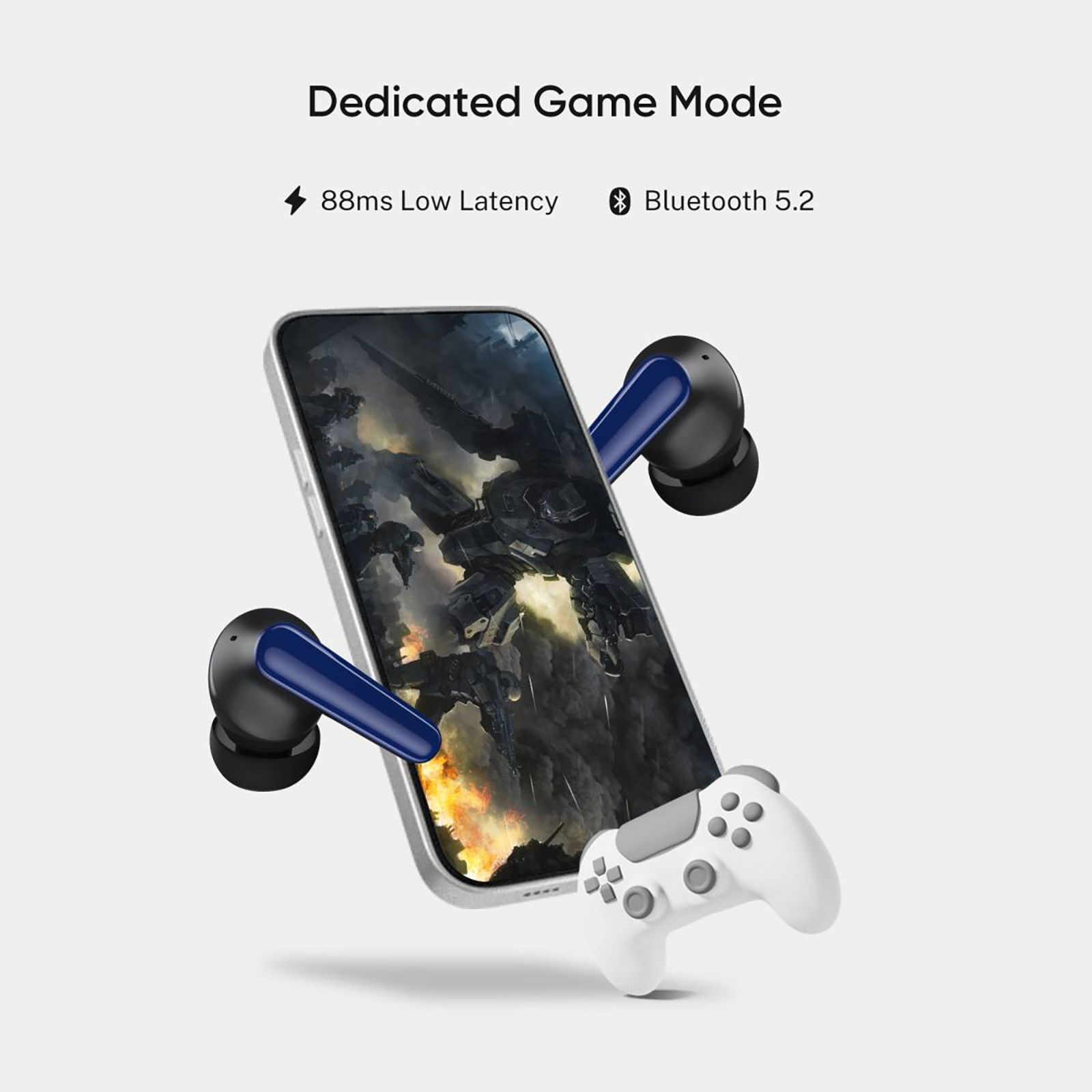 DIZO by realme TechLife Buds Z Power DA2117 TWS Earbuds with Environmental Noise Cancellation (IPX4 Water Resistant, Upto 30 Hours Playback, Onyx Black)_4