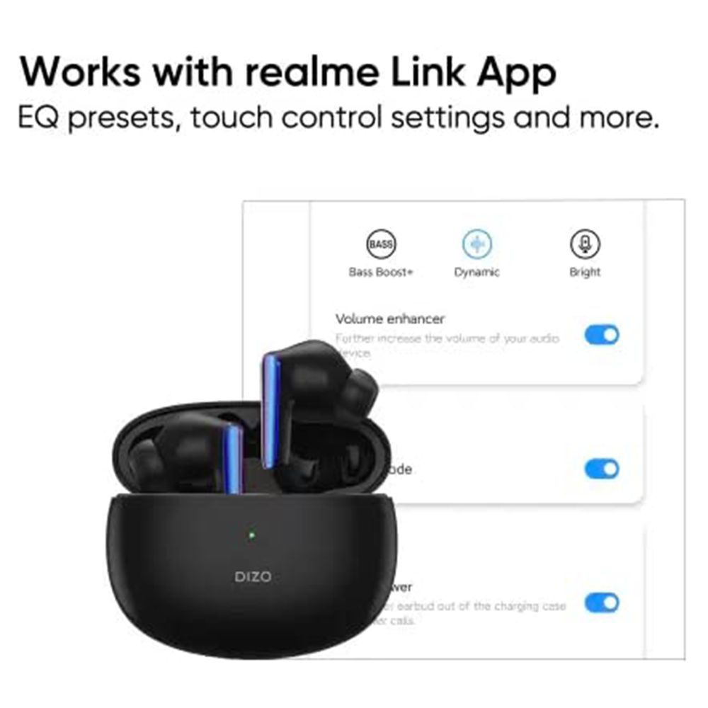 DIZO by realme TechLife Buds Z Power DA2117 TWS Earbuds with Environmental Noise Cancellation (IPX4 Water Resistant, Upto 30 Hours Playback, Onyx Black)_11