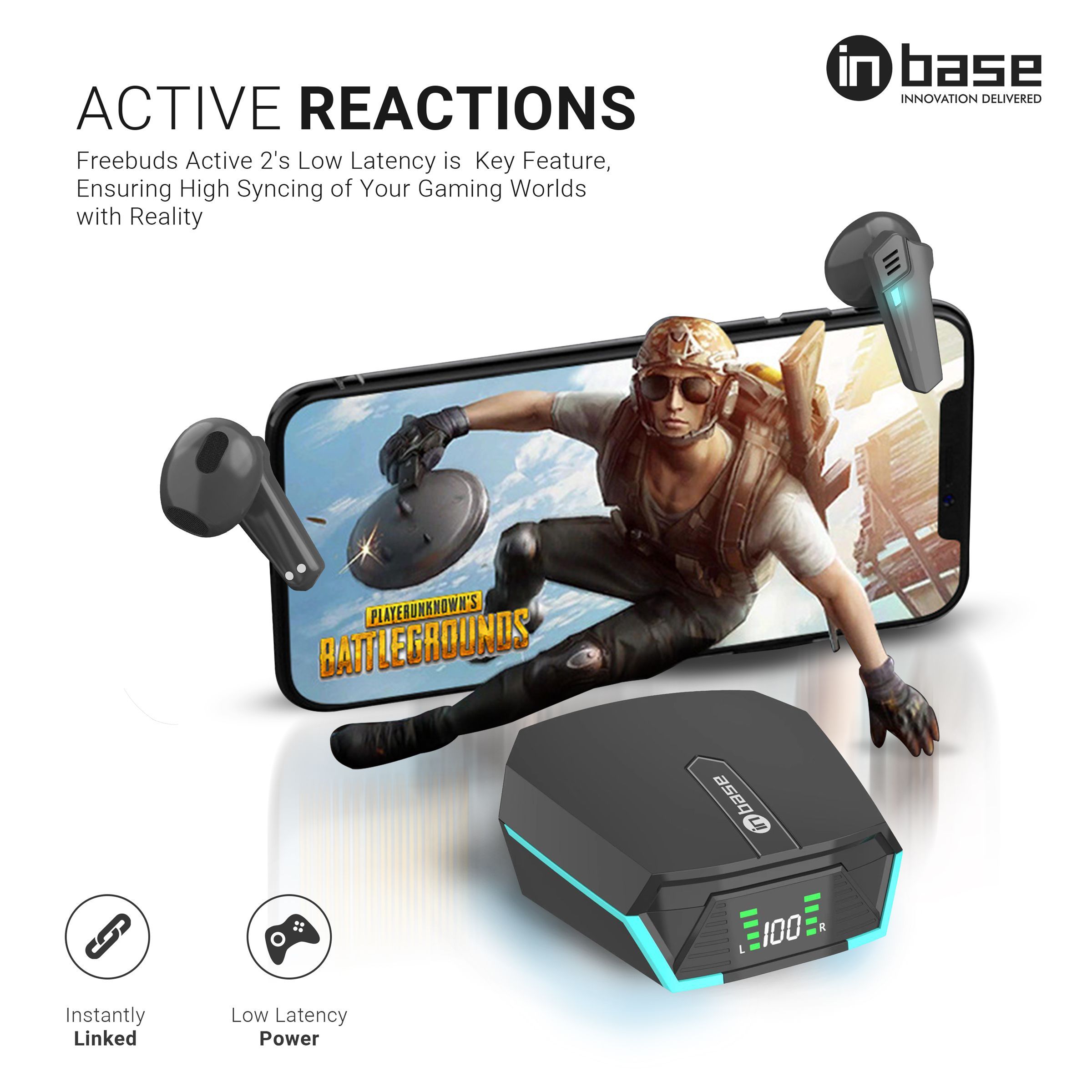 in base Freebuds Active 2 IB -3245 TWS Earbuds (Water Resistant, Hi-fi Stereo Sound, Grey)_6