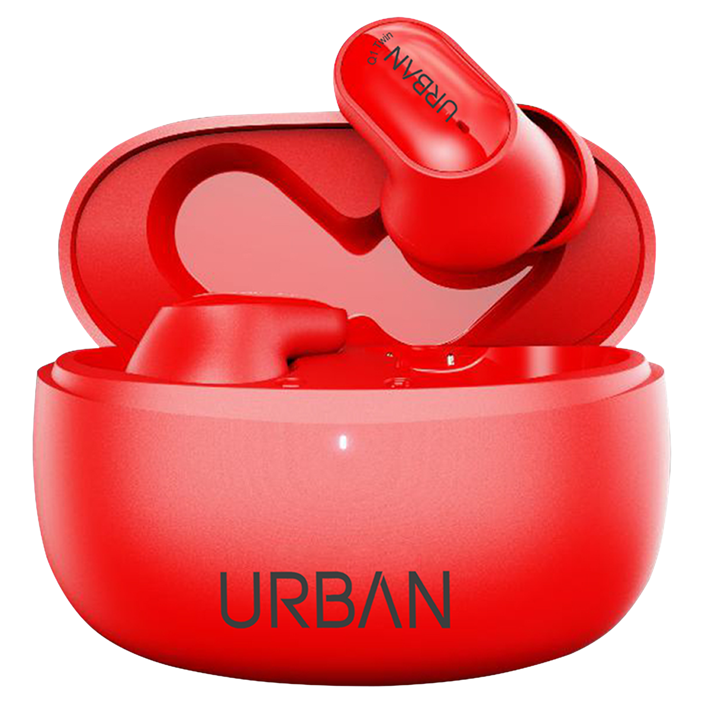 in base Urban Q1 Twin IB-2857 TWS Earbuds (Water Resistant, Up to 4.5 Hours Playtime, Red)_1