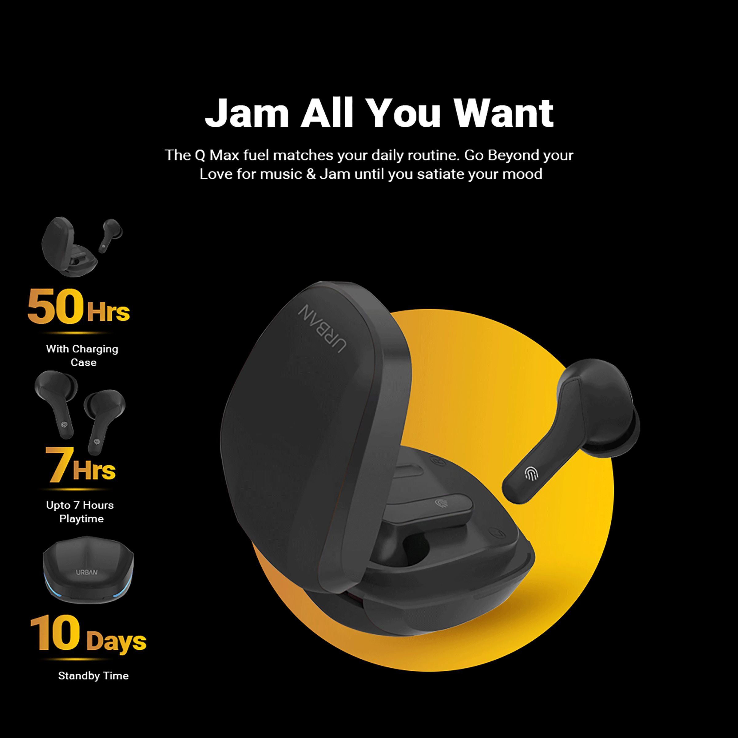 in base Urban Q Max IB -3241 TWS Earbuds (Sweat Resistant, Auto Paring, Black) in base Urban Q Max IB -3241 TWS Earbuds (Sweat Resistant, Auto Paring, Black)_8