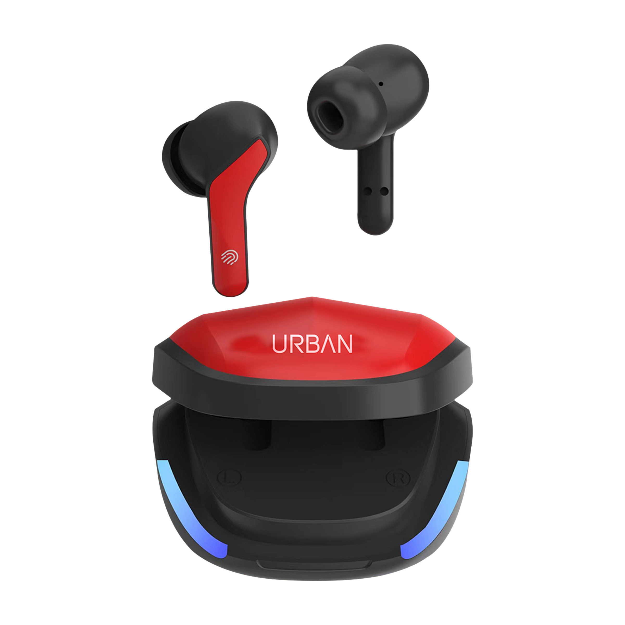 in base Urban Q Max IB -3248 TWS Earbuds (Sweat Resistant, Up to 7 Hours Playtime, Red)_1