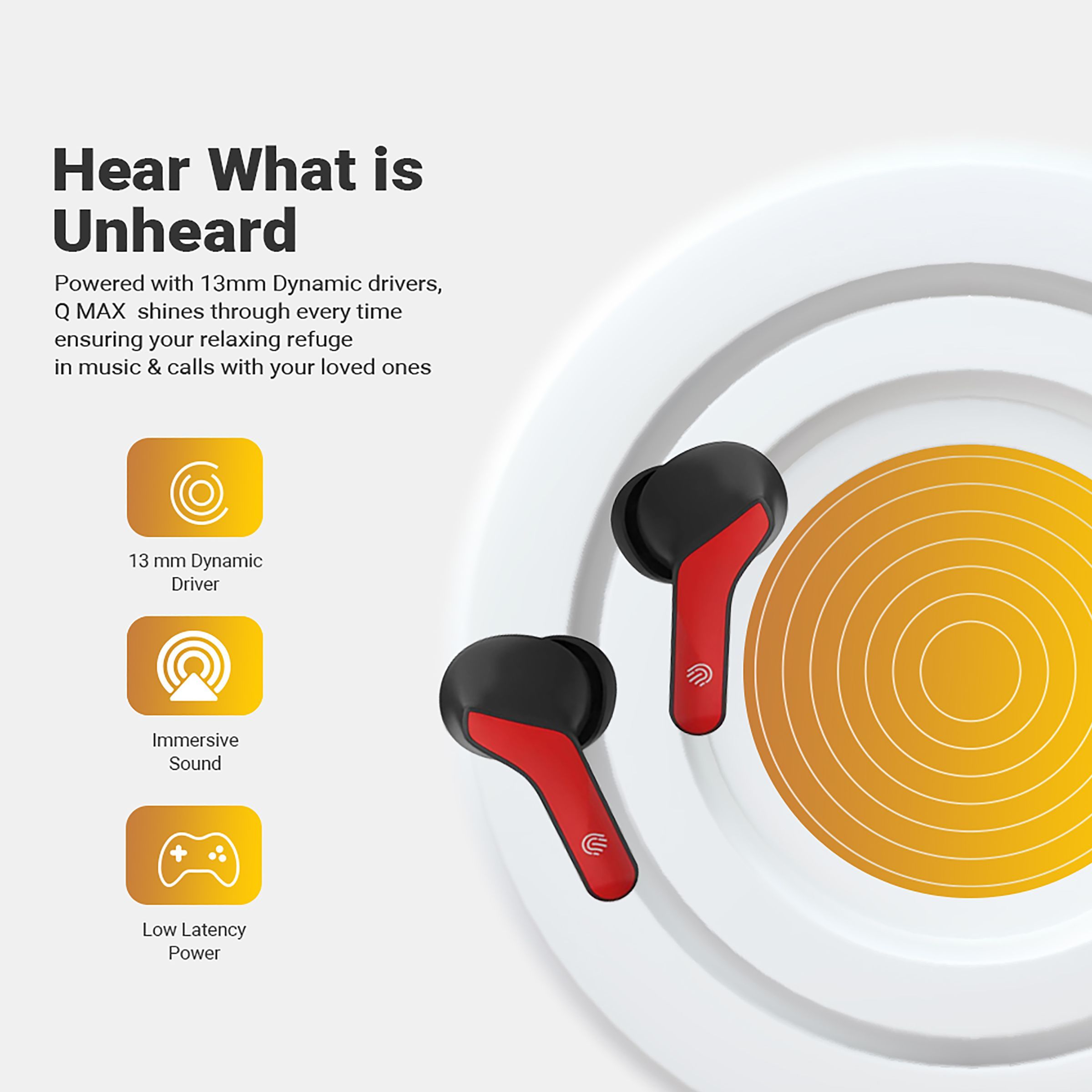 in base Urban Q Max IB -3248 TWS Earbuds (Sweat Resistant, Up to 7 Hours Playtime, Red)_7