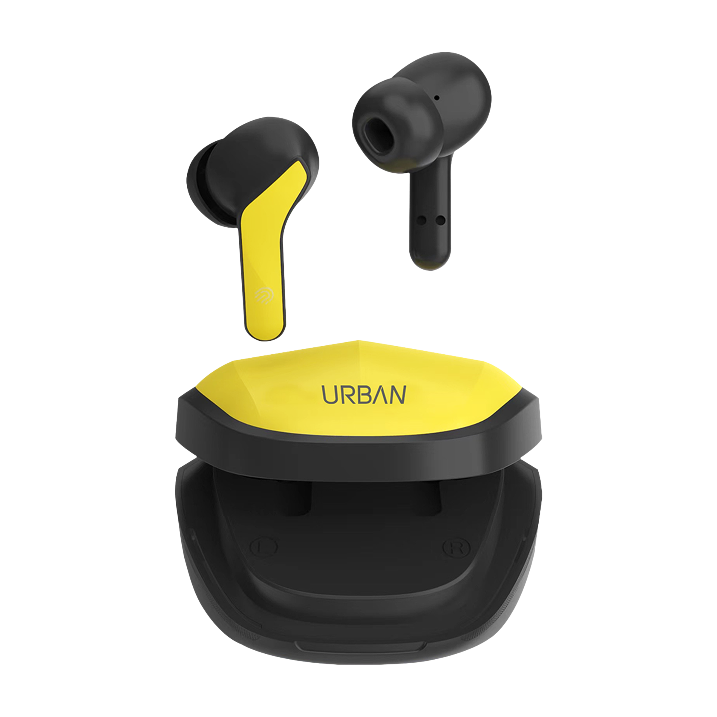 in base Urban Q Max IB -3249 TWS Earbuds (Sweat Resistant, Auto Paring, Yellow) in base Urban Q Max IB -3249 TWS Earbuds (Sweat Resistant, Auto Paring, Yellow)_1