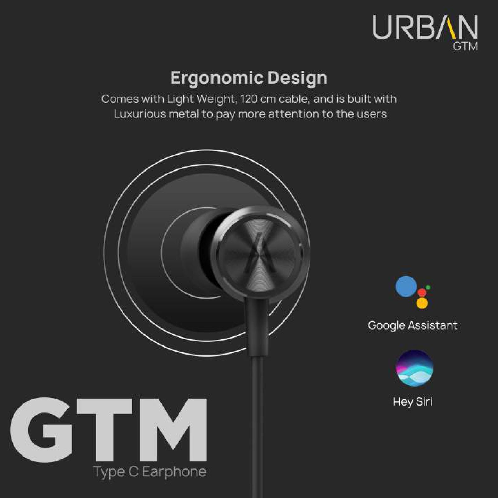 in base Urban GTM IB-1757 Wired Earphone with Mic (In Ear, Black)_9