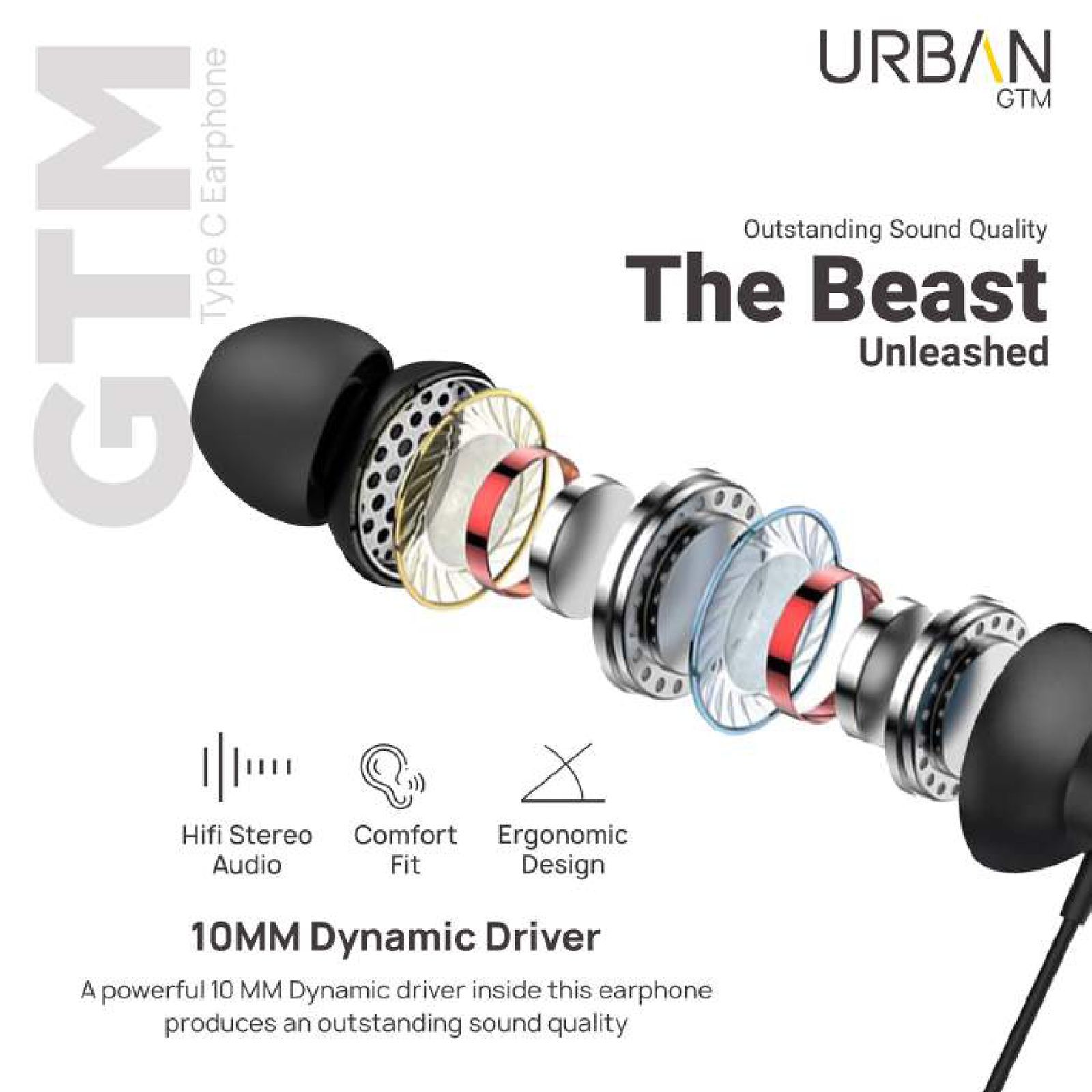 in base Urban GTM IB-1757 Wired Earphone with Mic (In Ear, Black)_10