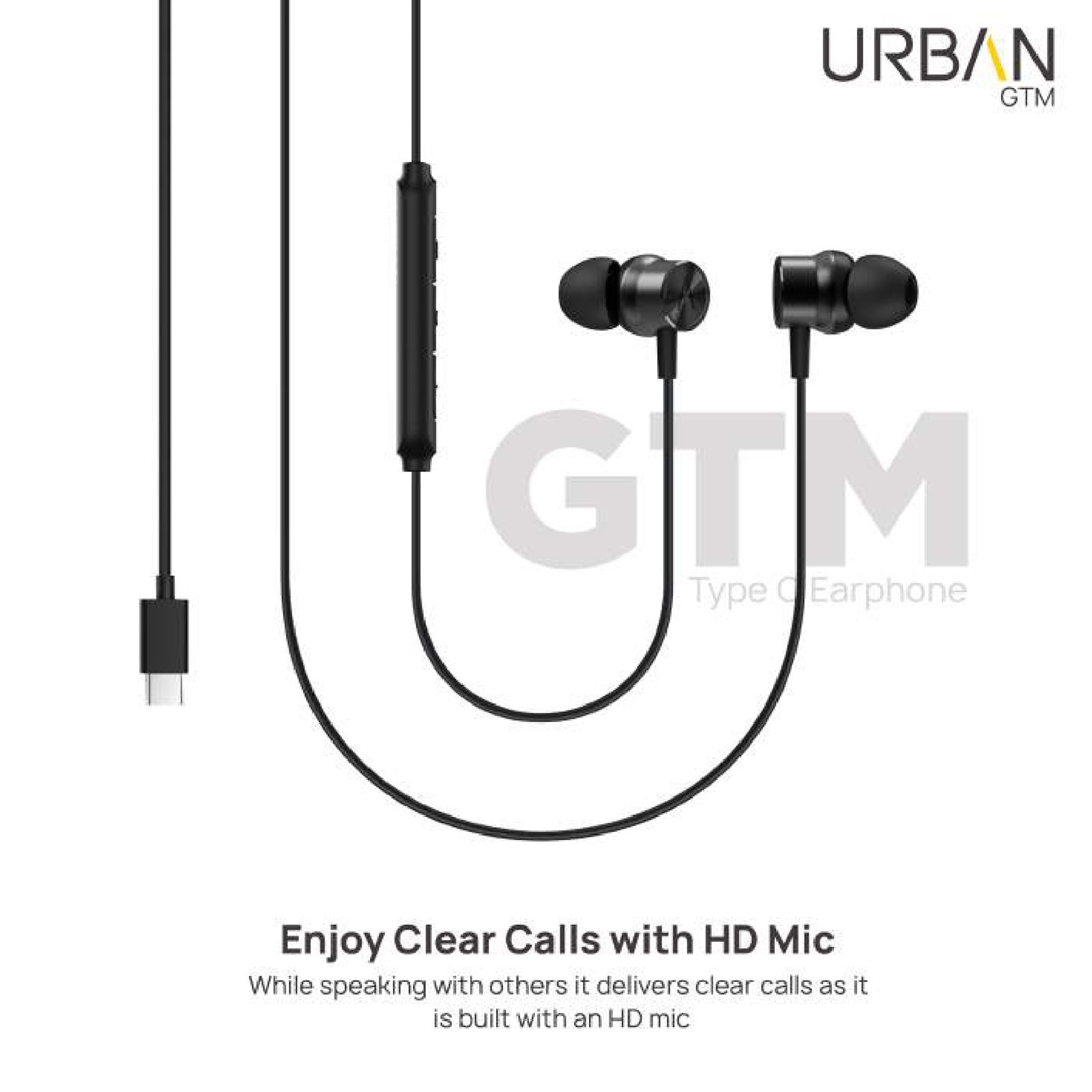 in base Urban GTM IB-1757 Wired Earphone with Mic (In Ear, Black)_13